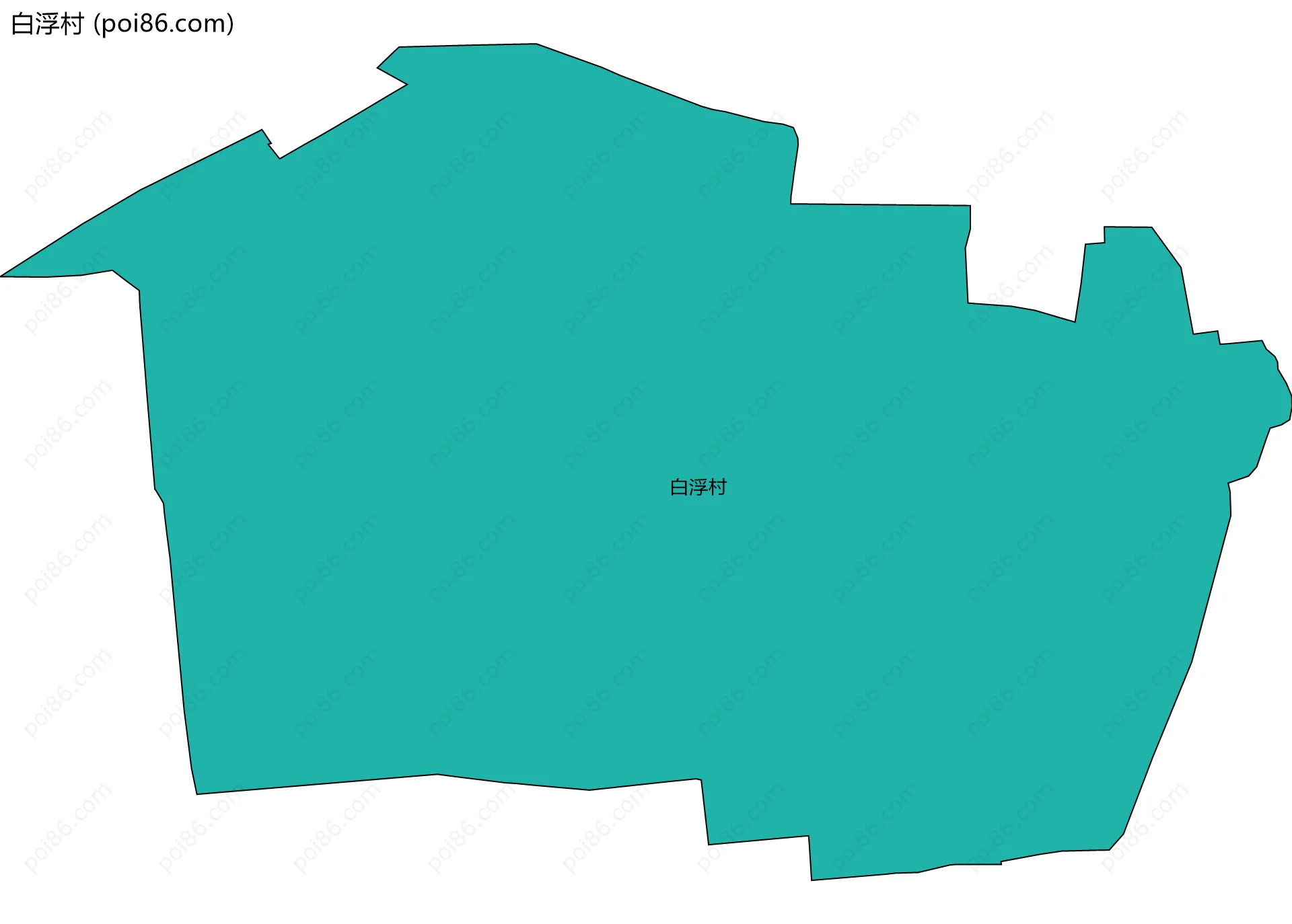 白浮村边界地图