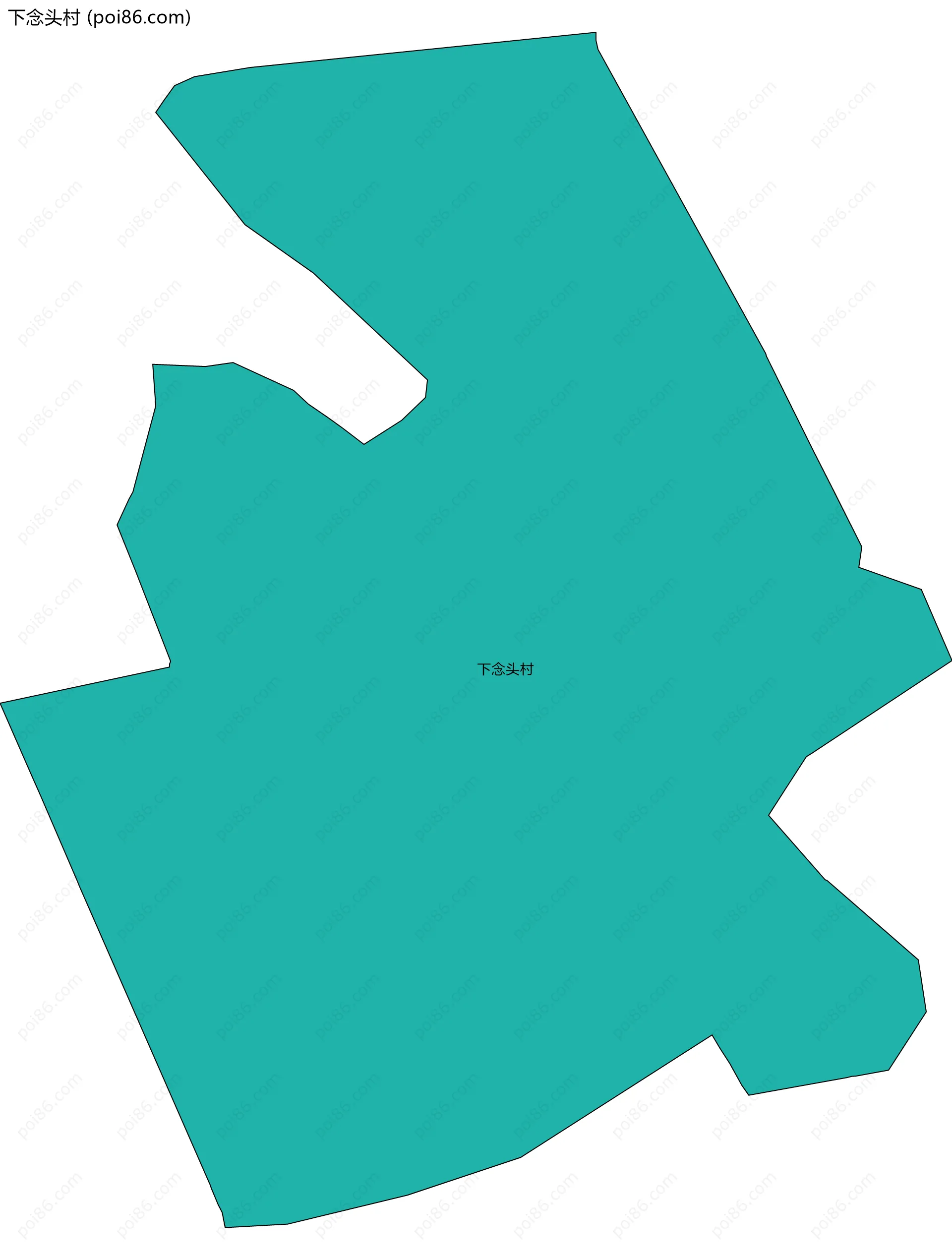 下念头村边界地图