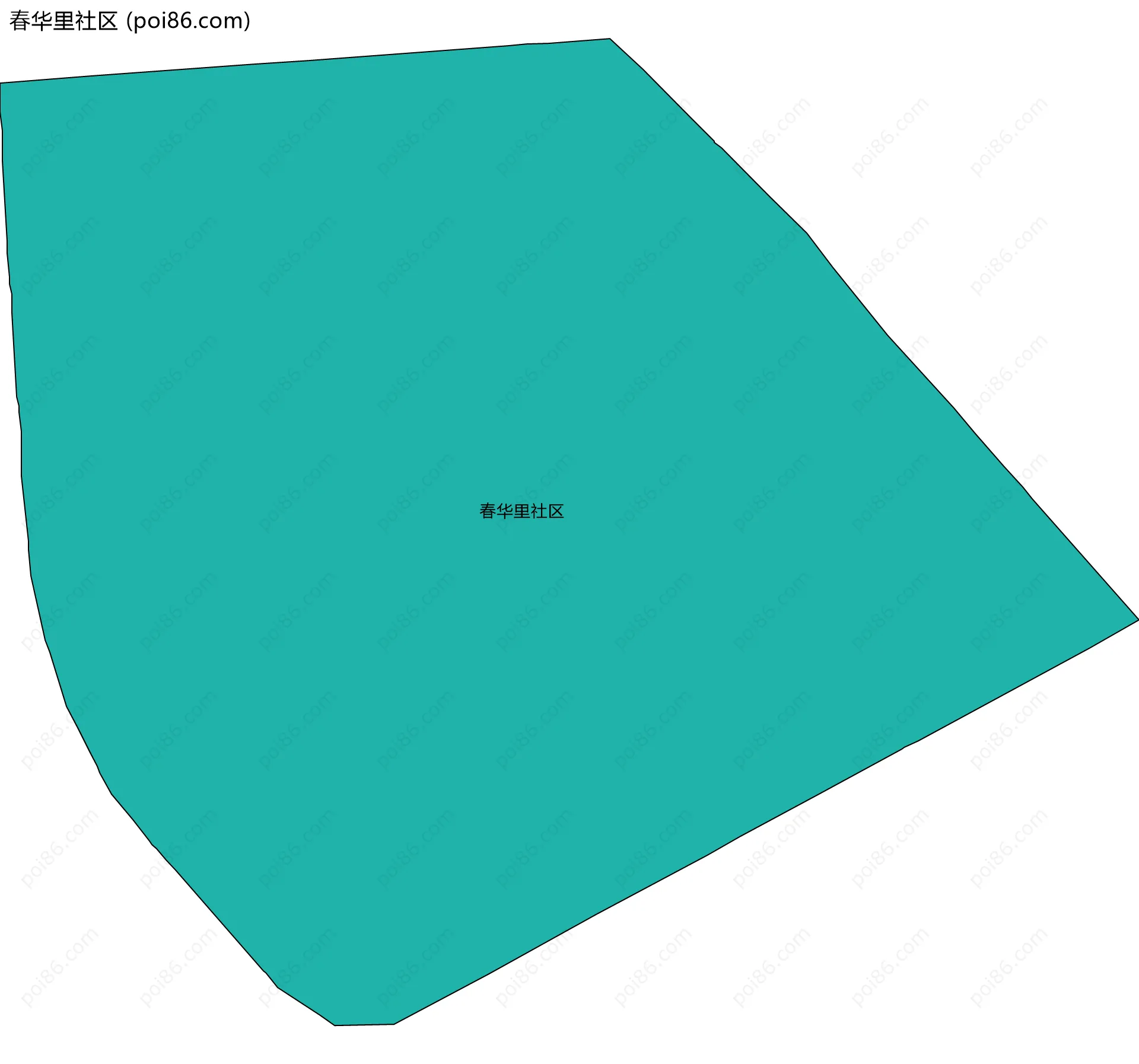 春华里社区边界地图