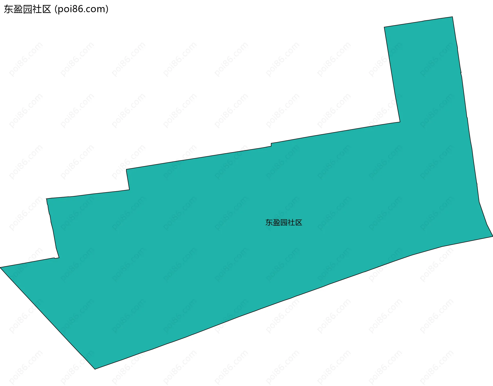 东盈园社区边界地图
