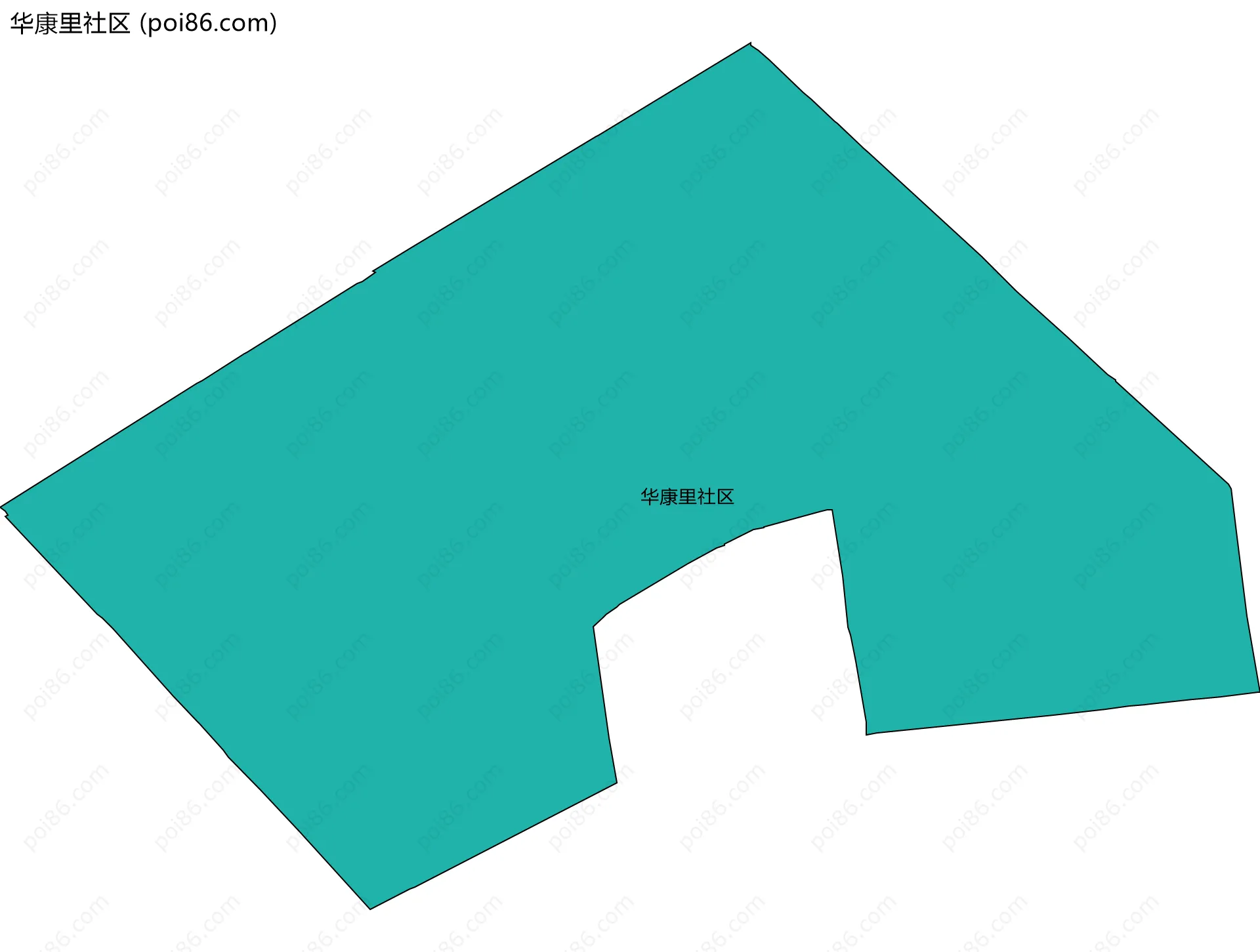 华康里社区边界地图