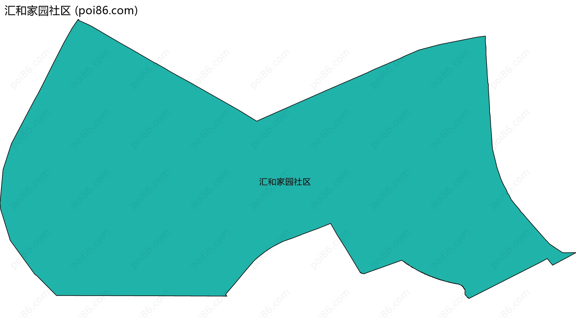 汇和家园社区边界地图
