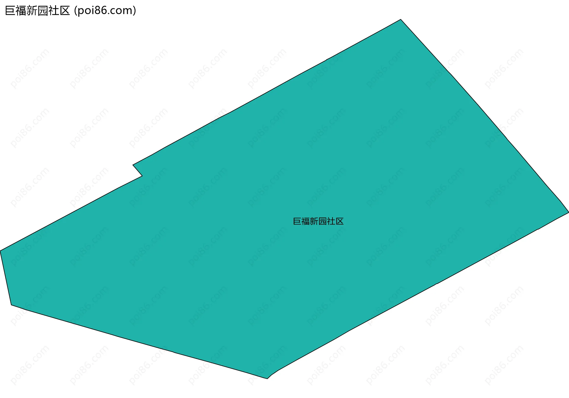 巨福新园社区边界地图