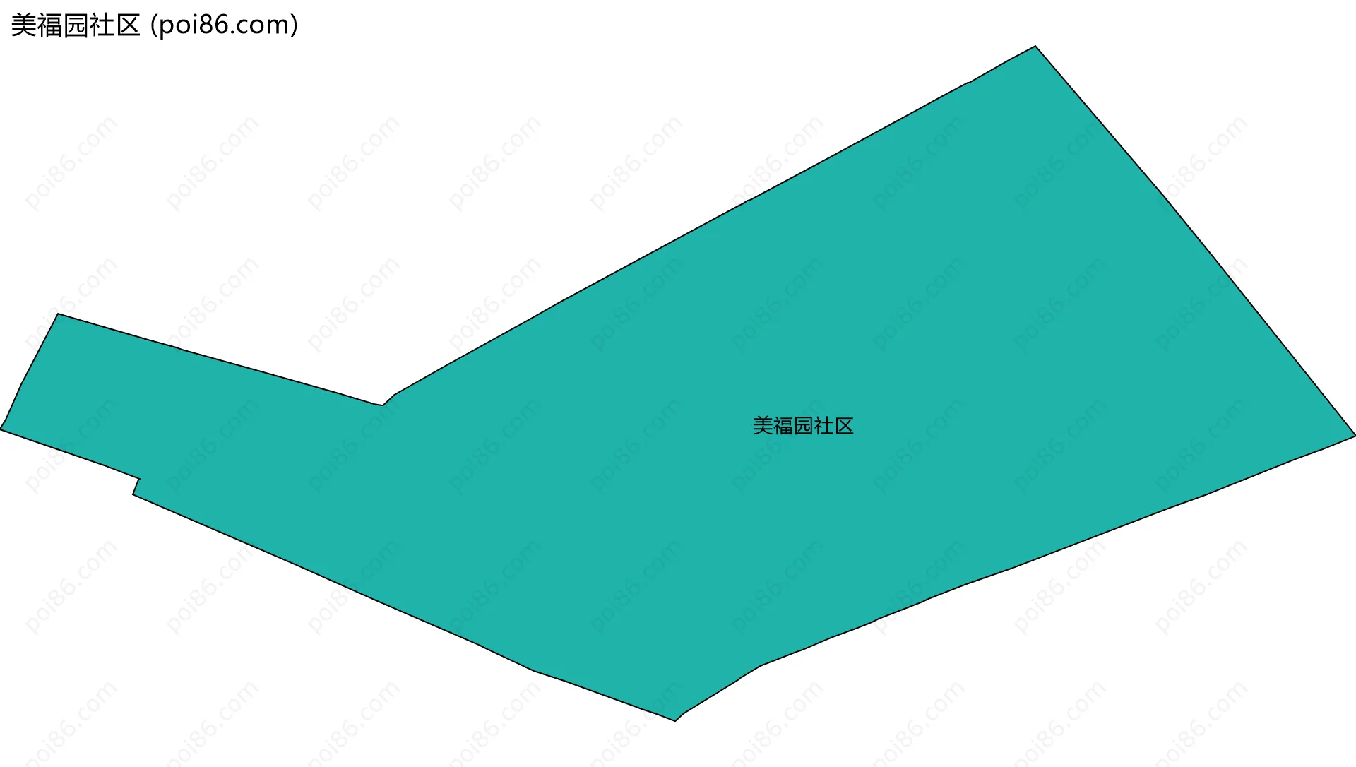 美福园社区边界地图