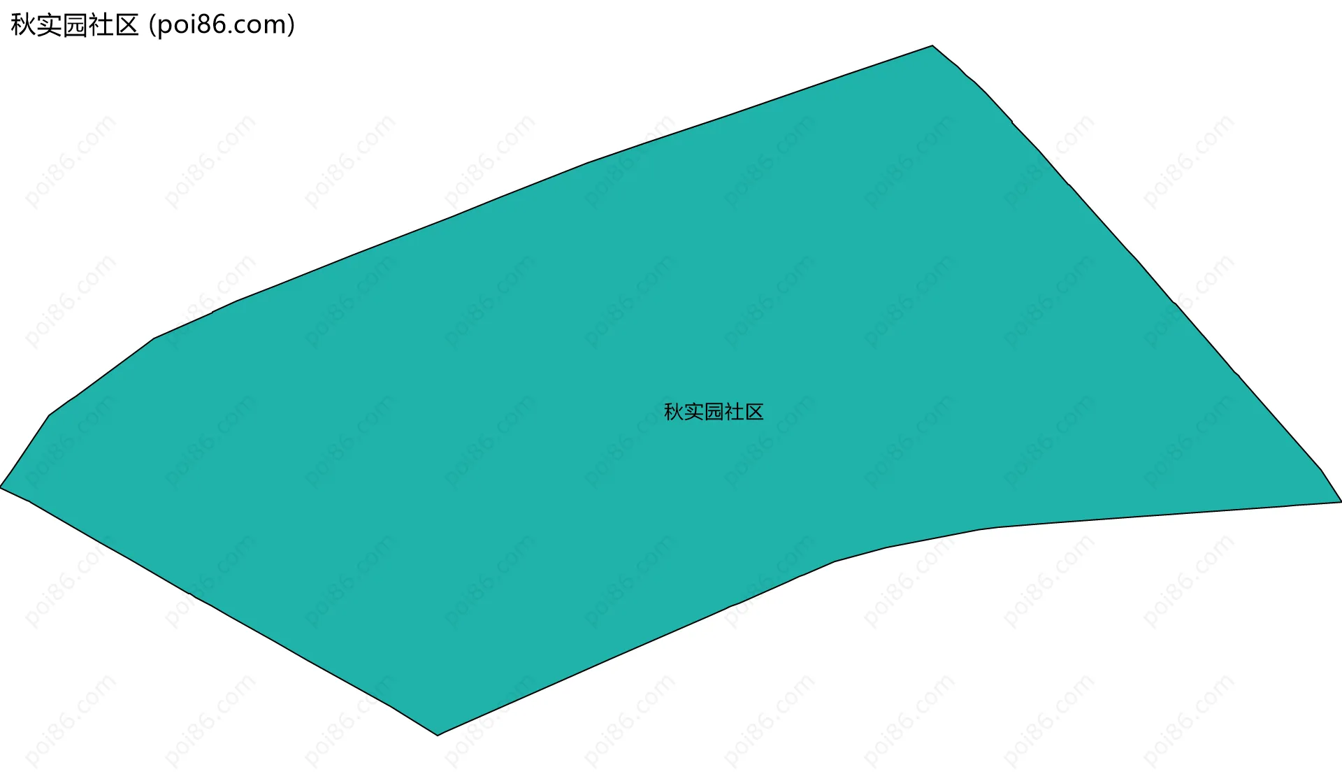 秋实园社区边界地图