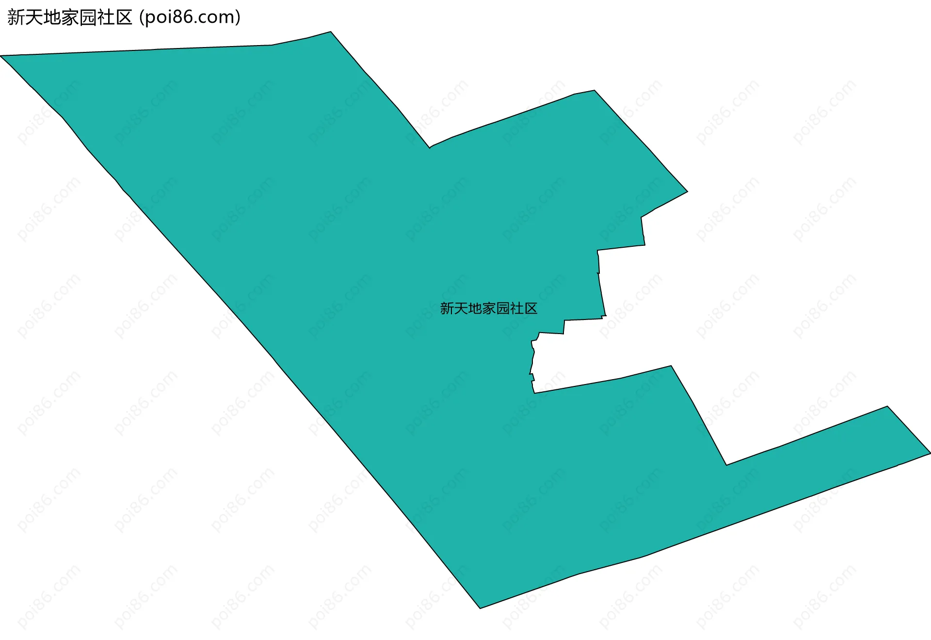新天地家园社区边界地图