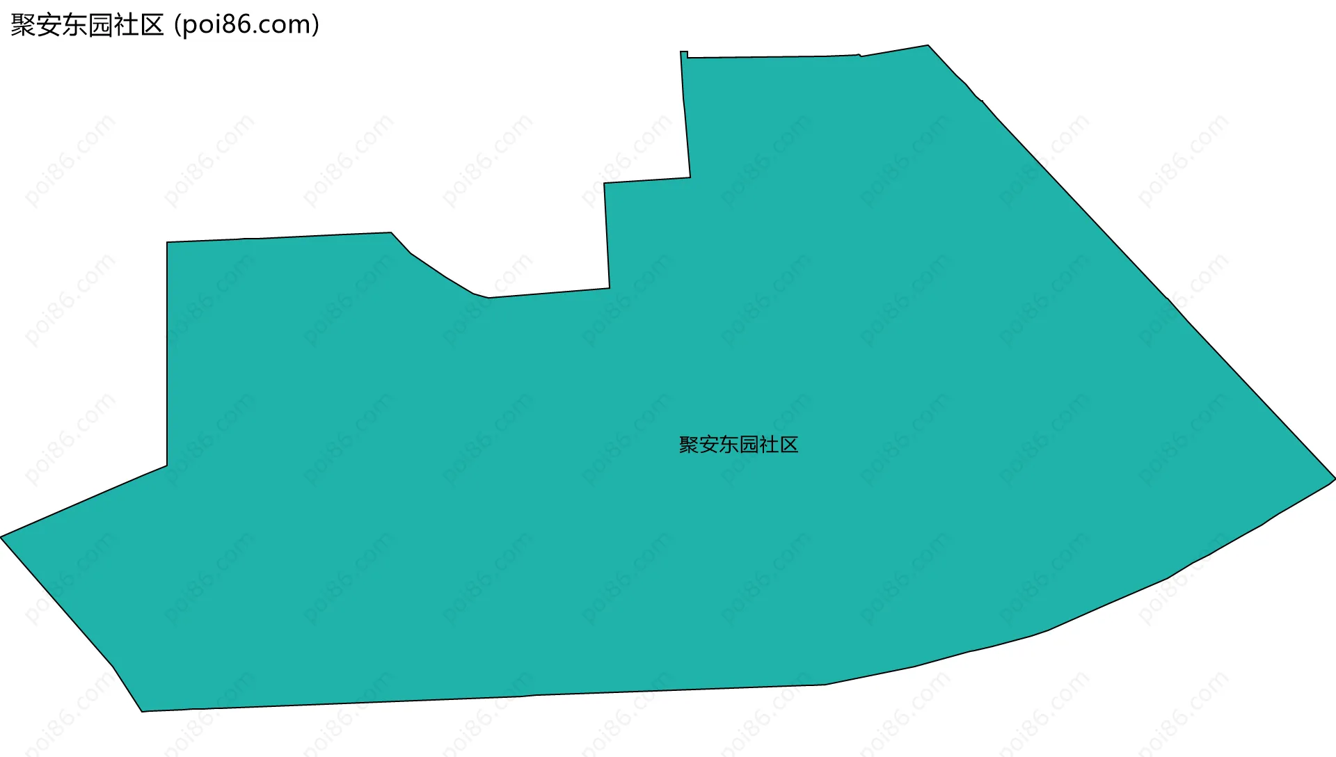 聚安东园社区边界地图