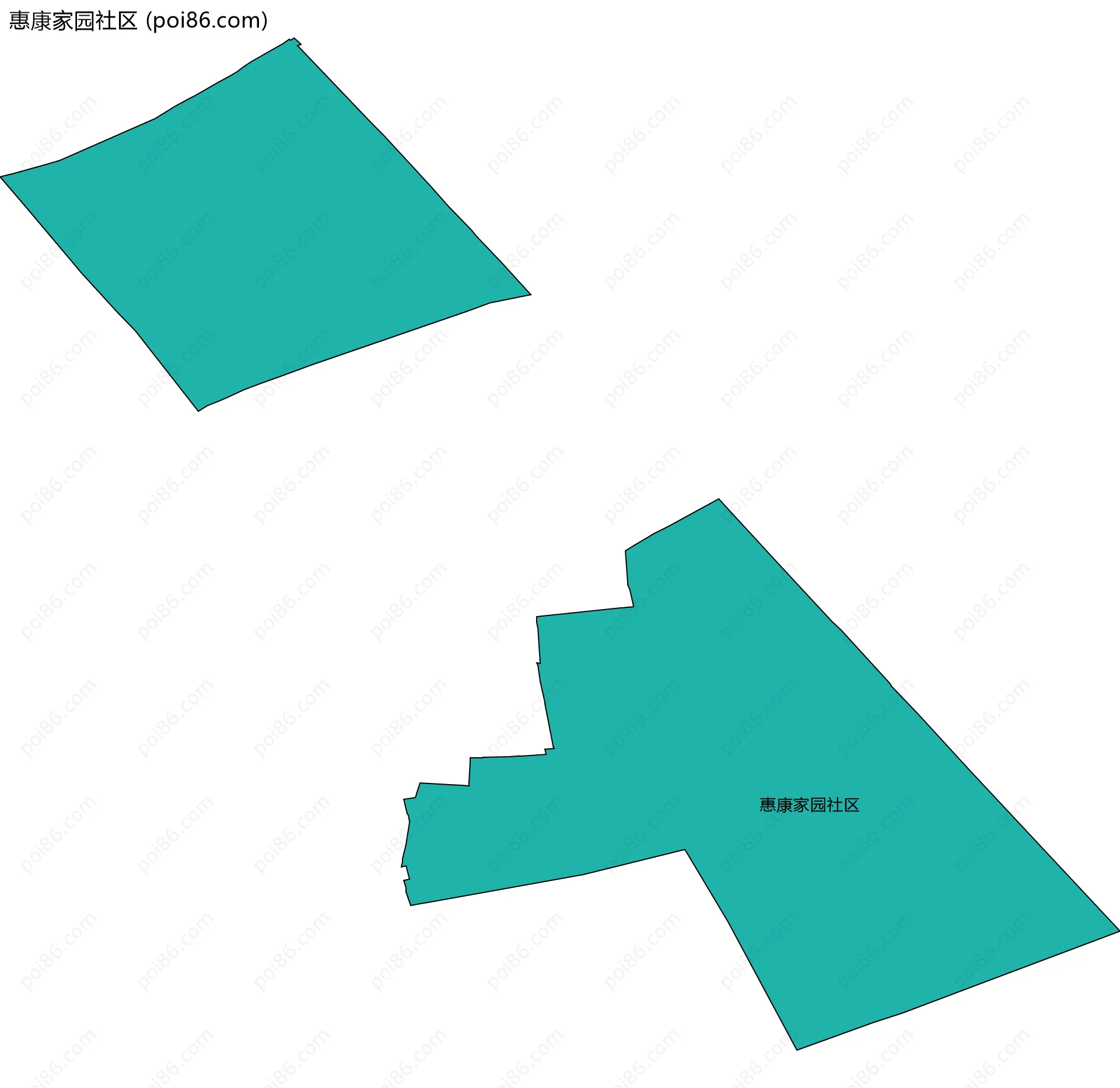 惠康家园社区边界地图
