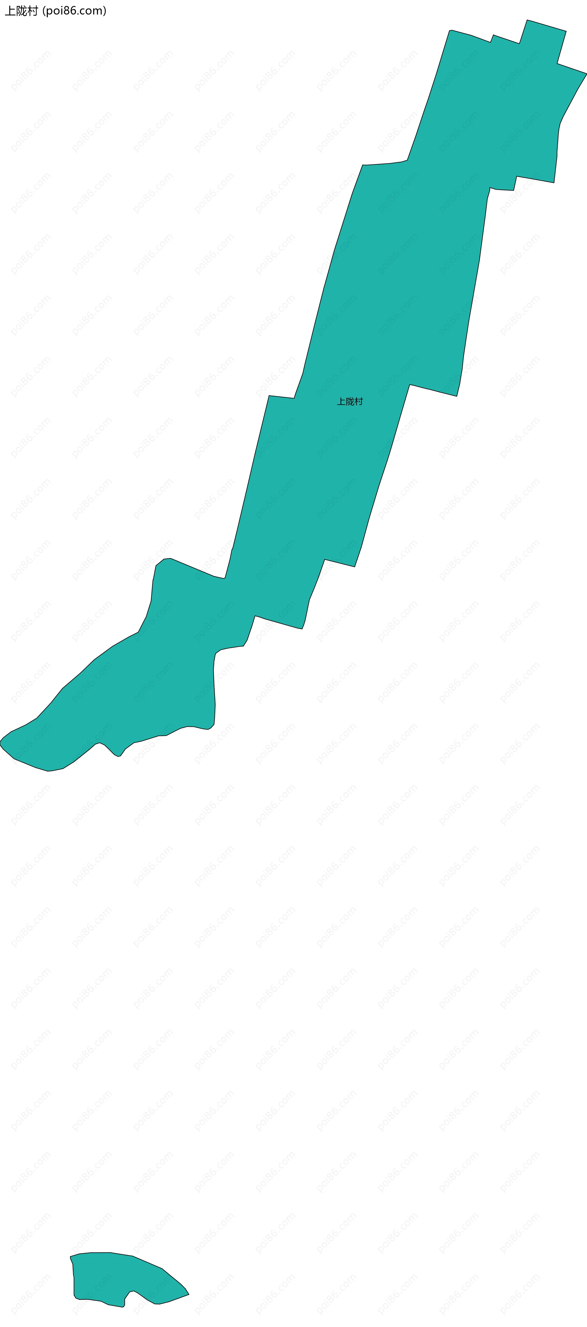 上陇村边界地图