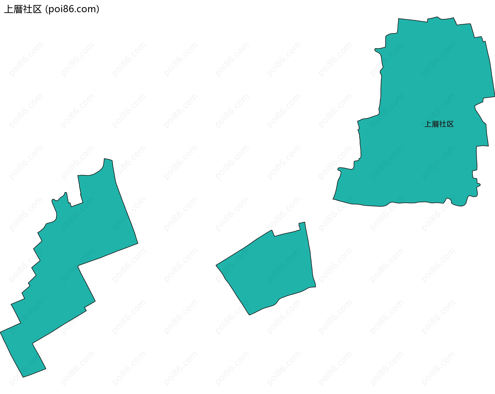 上厝社区边界地图