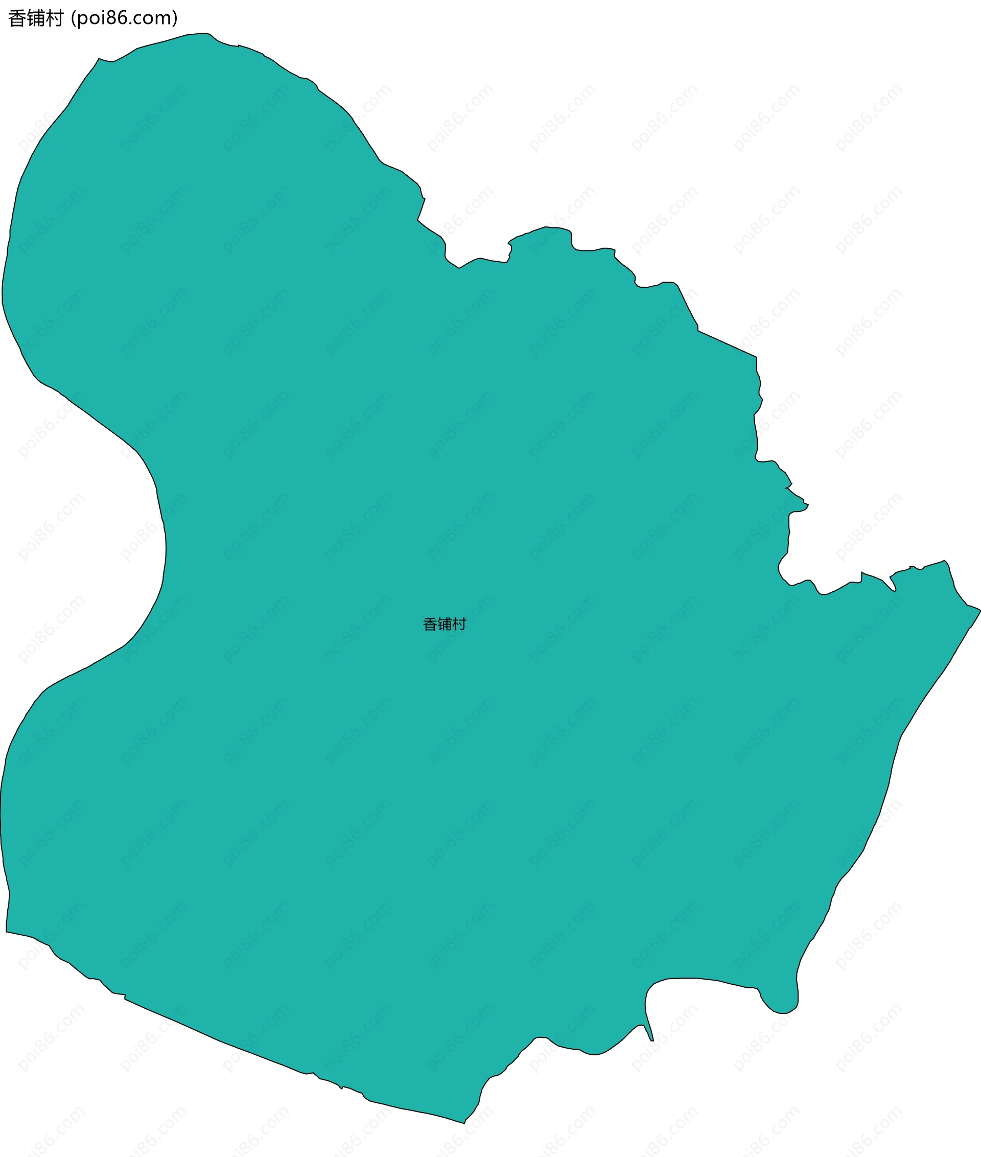 香铺村边界地图