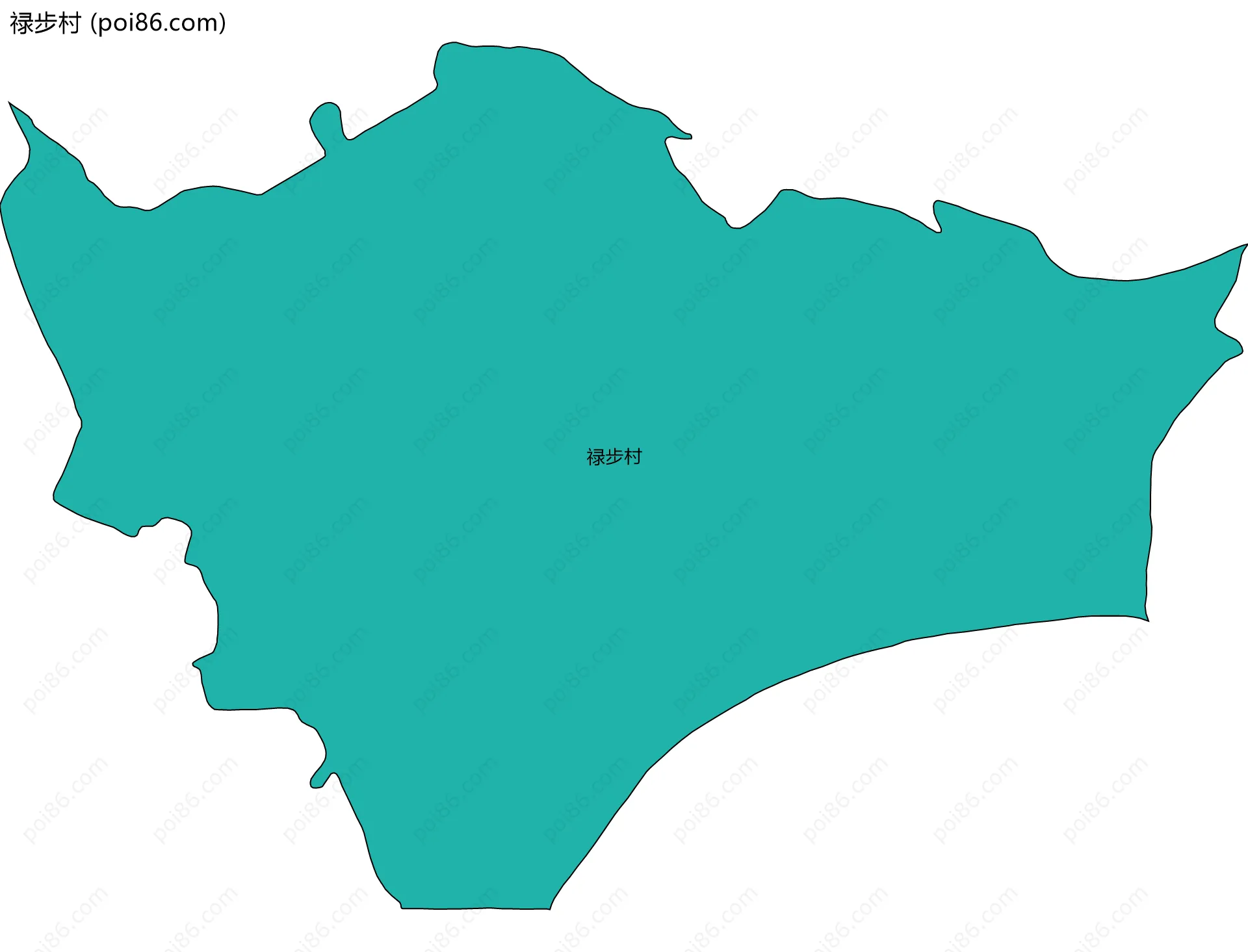 禄步村边界地图
