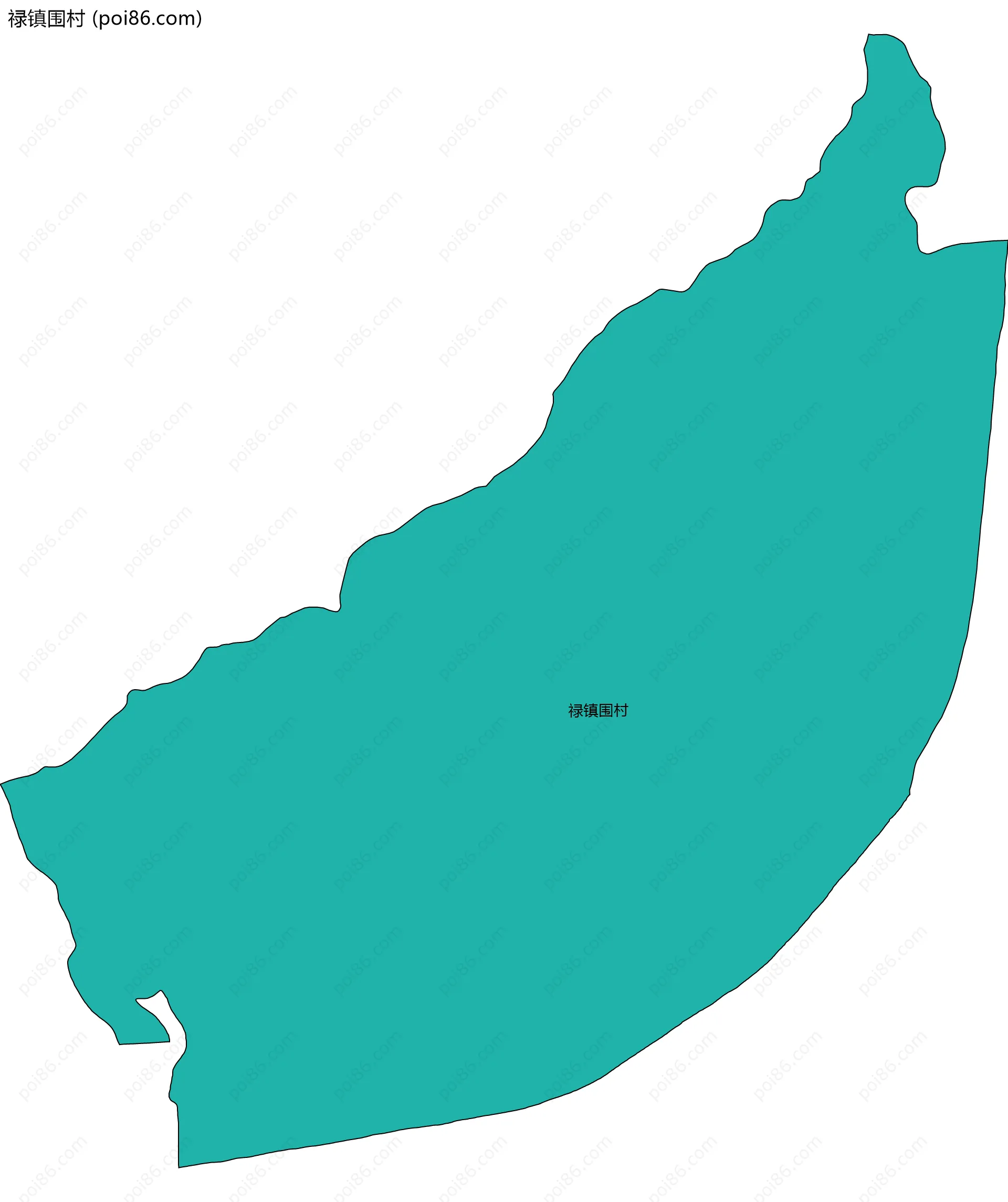 禄镇围村边界地图