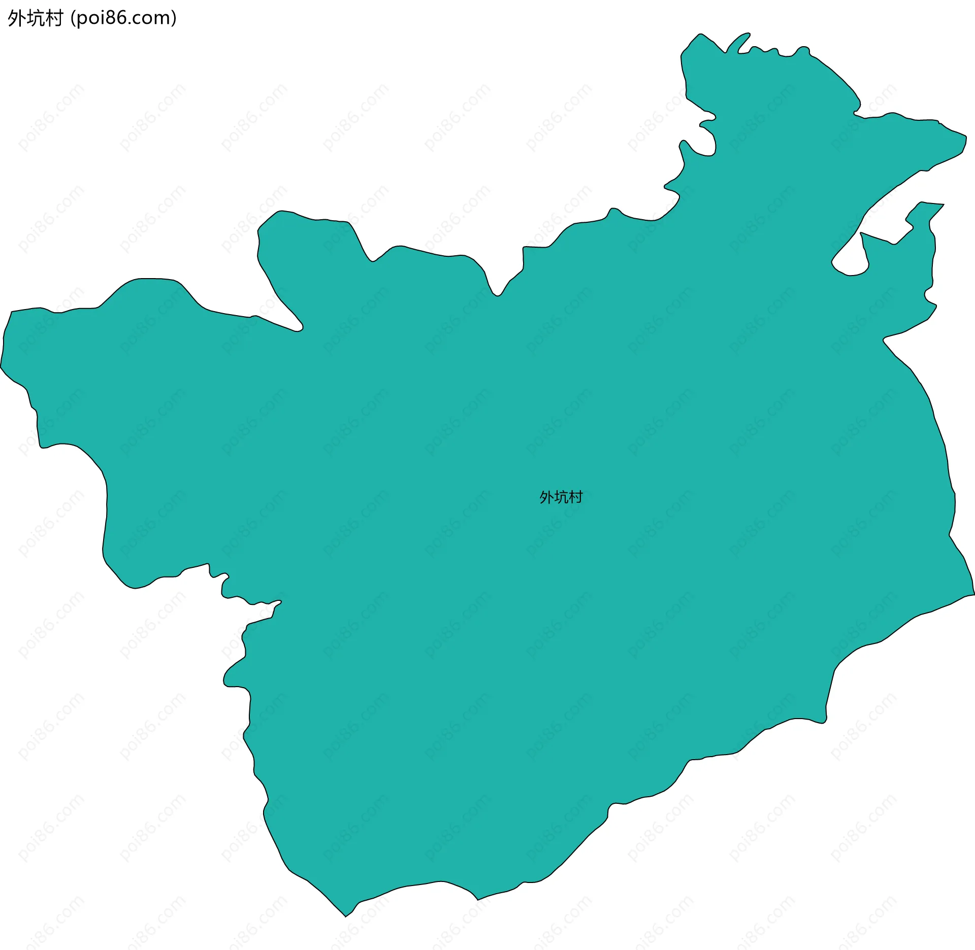 外坑村边界地图