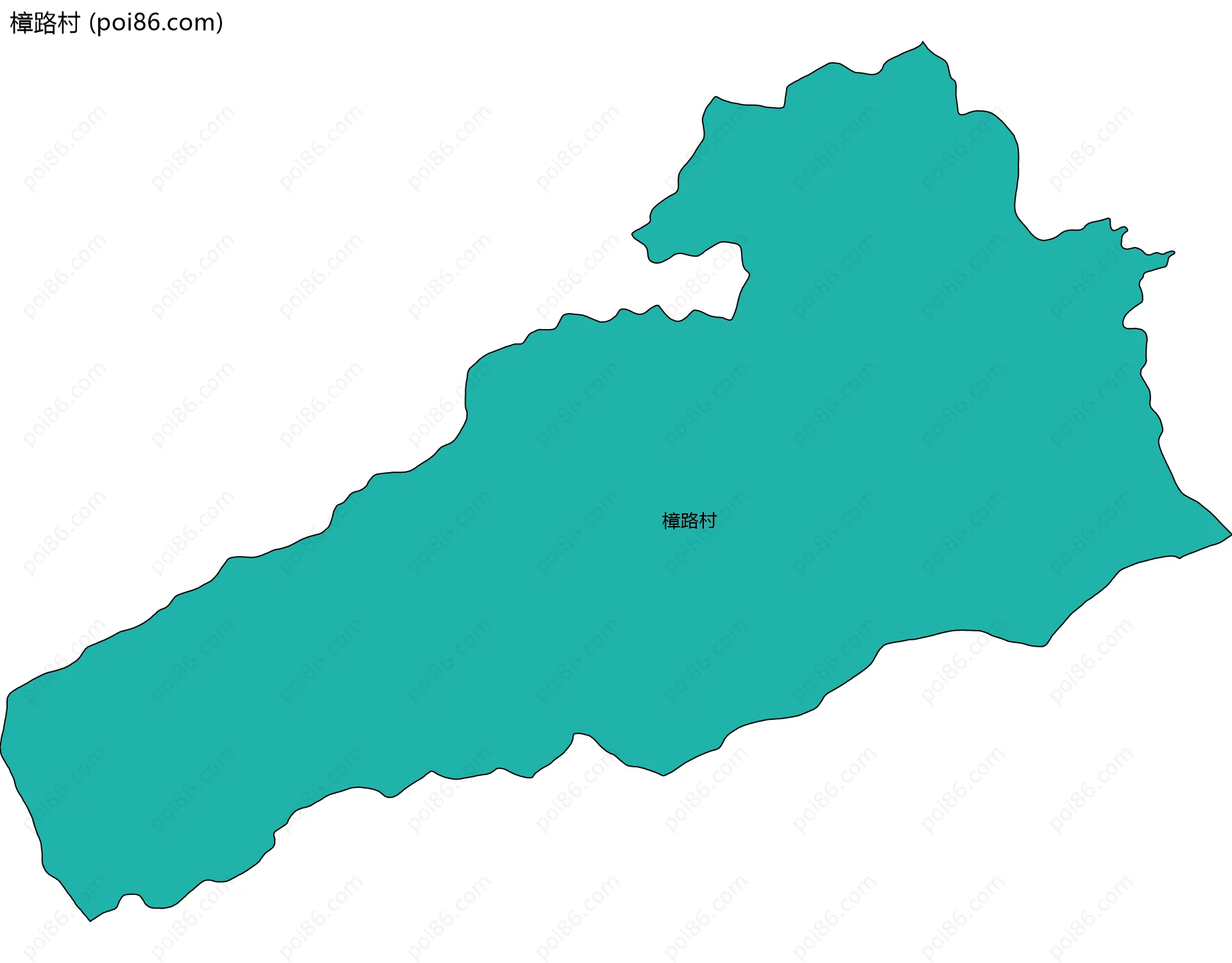 樟路村边界地图