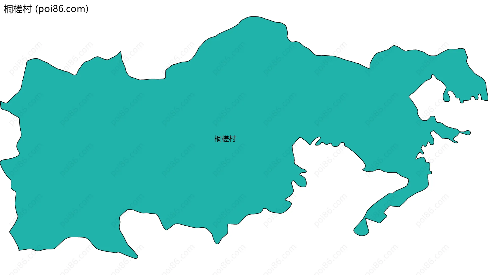 桐槎村边界地图