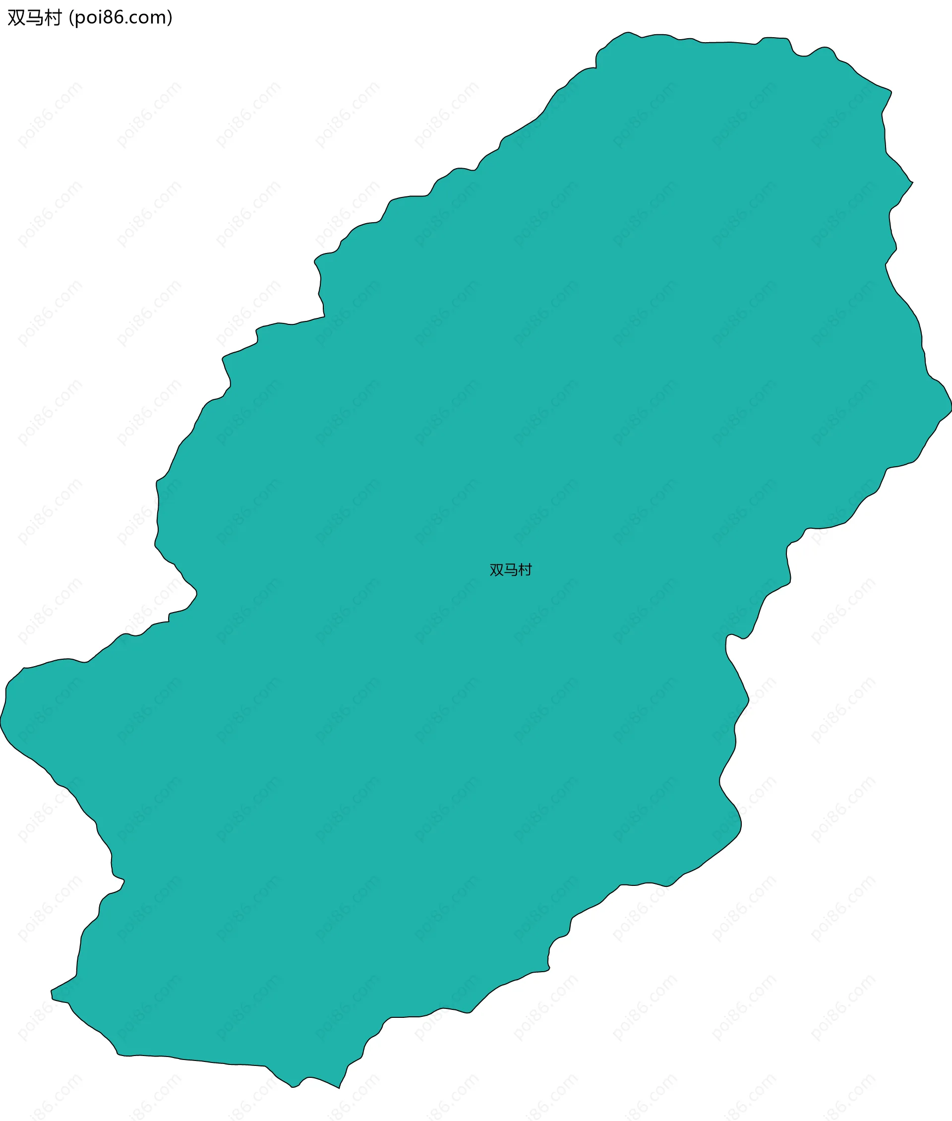 双马村边界地图