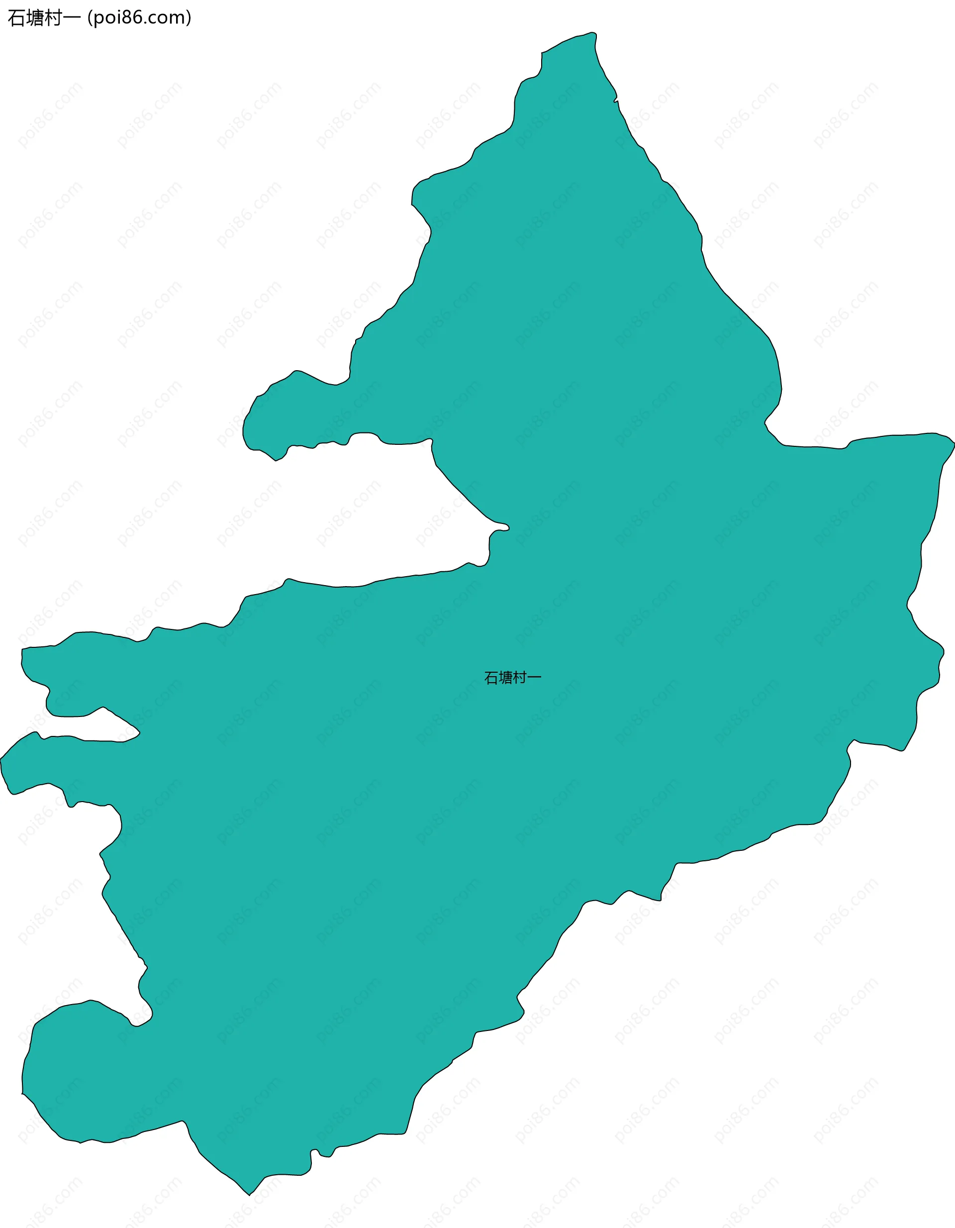 石塘村一边界地图