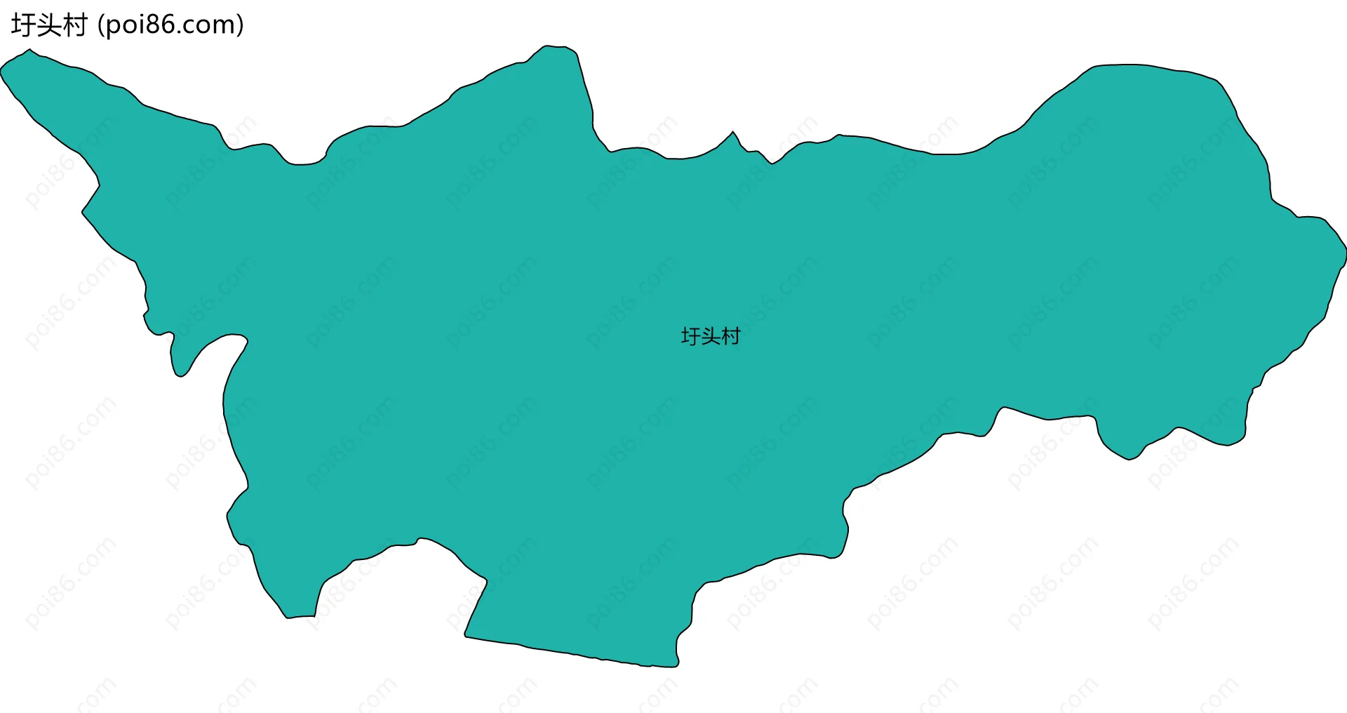 圩头村边界地图