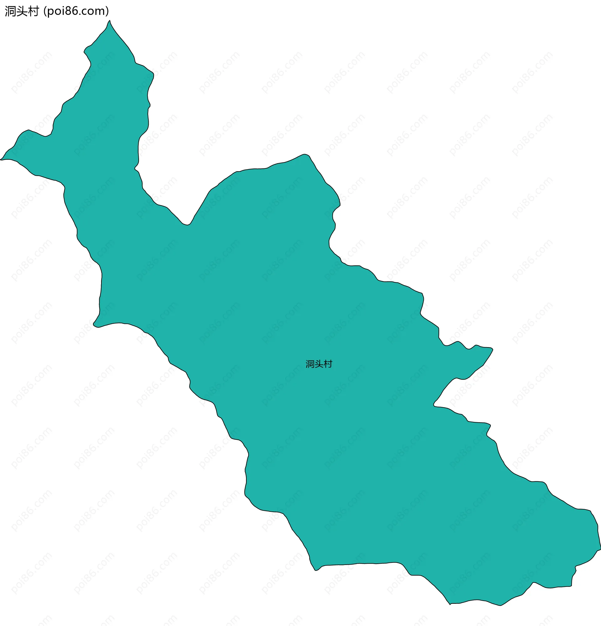 洞头村边界地图