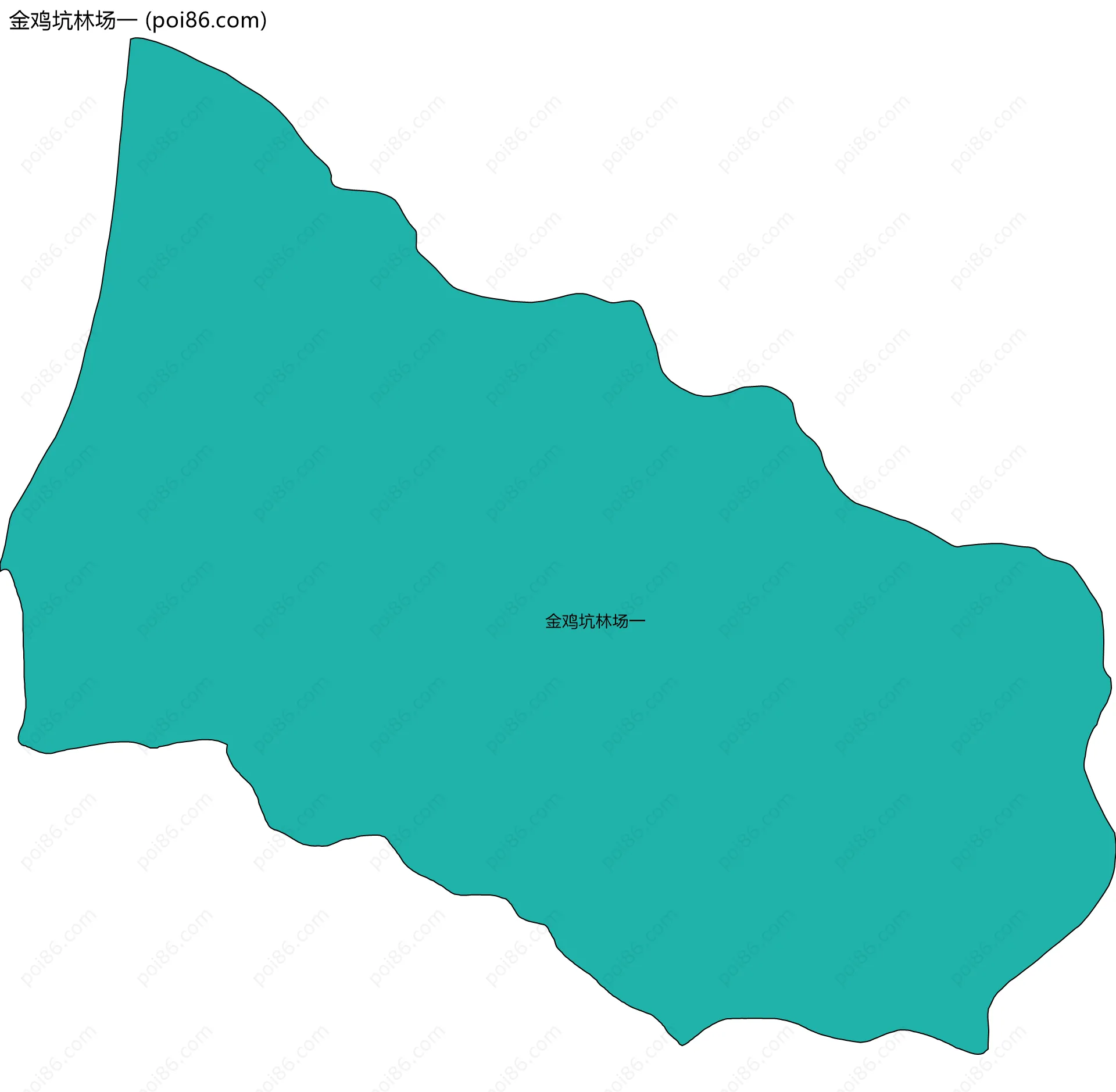 金鸡坑林场一边界地图