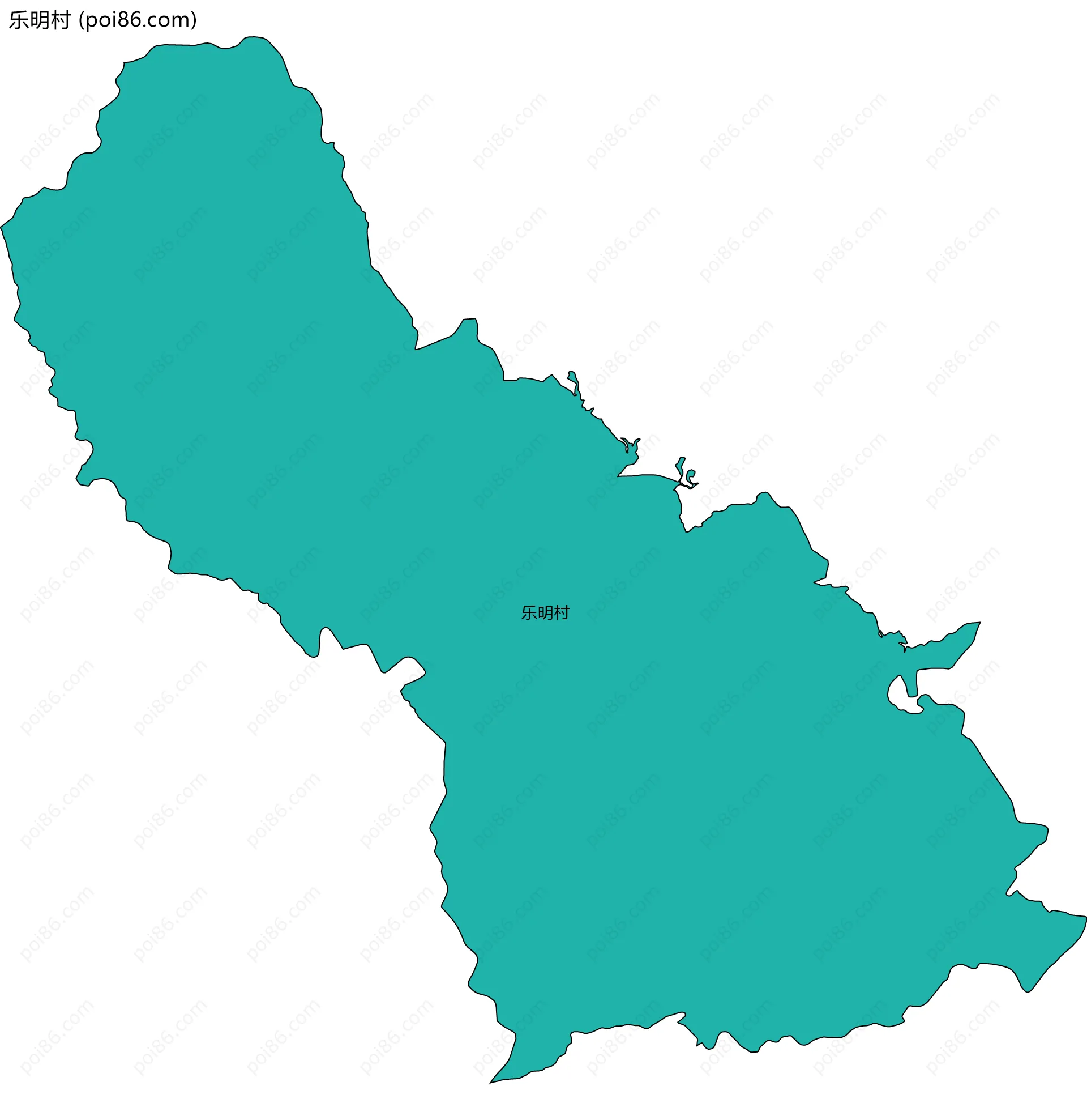 乐明村边界地图