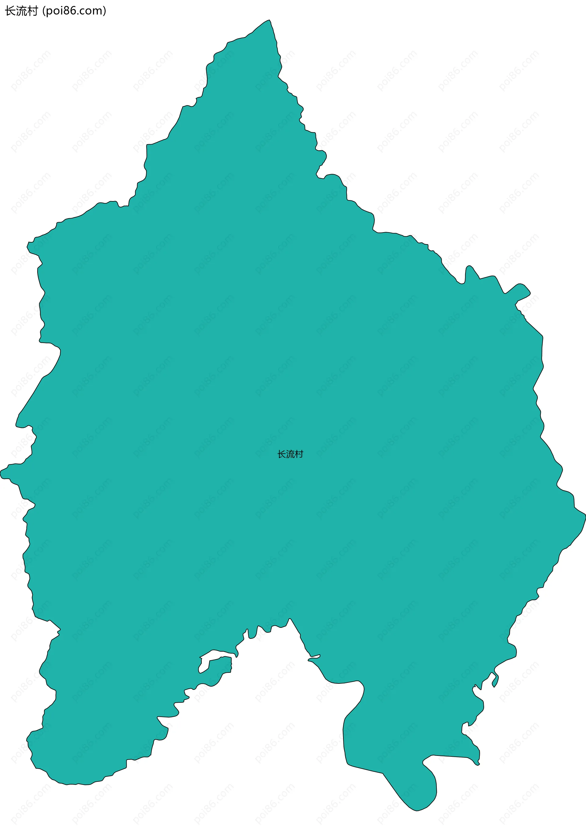 长流村边界地图
