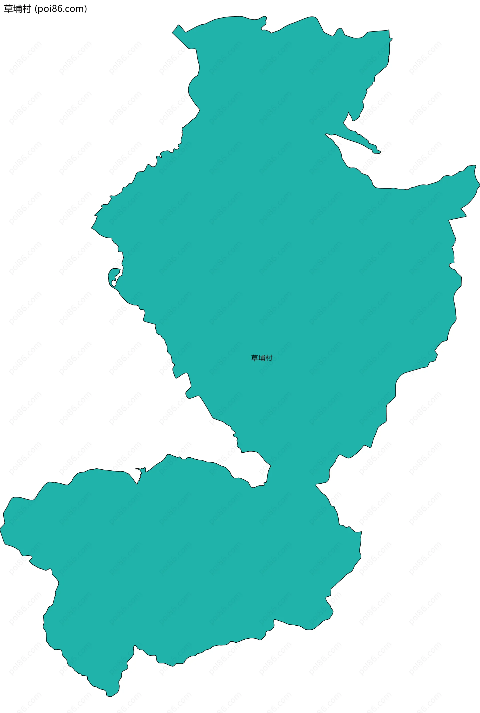草埔村边界地图