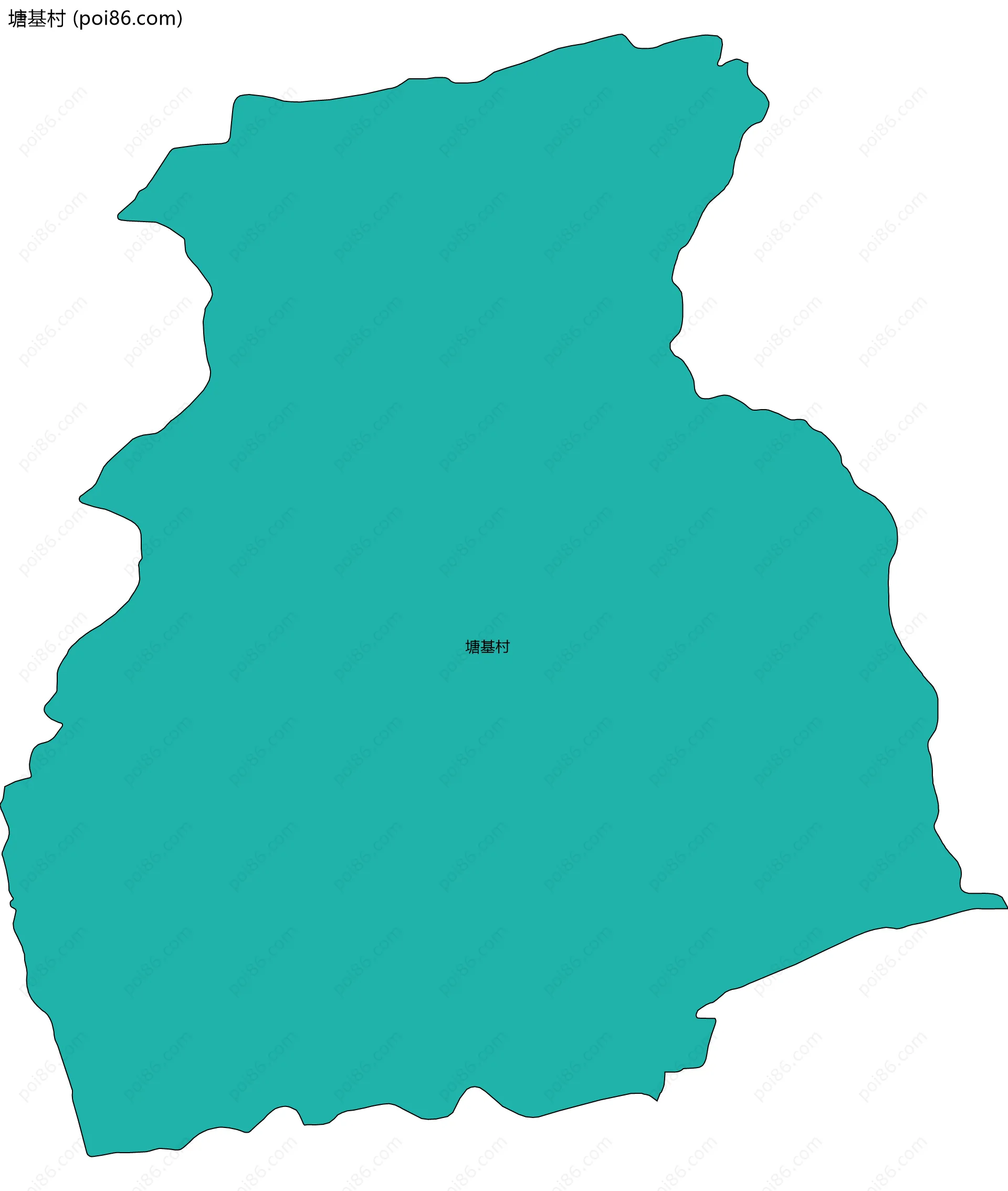 塘基村边界地图