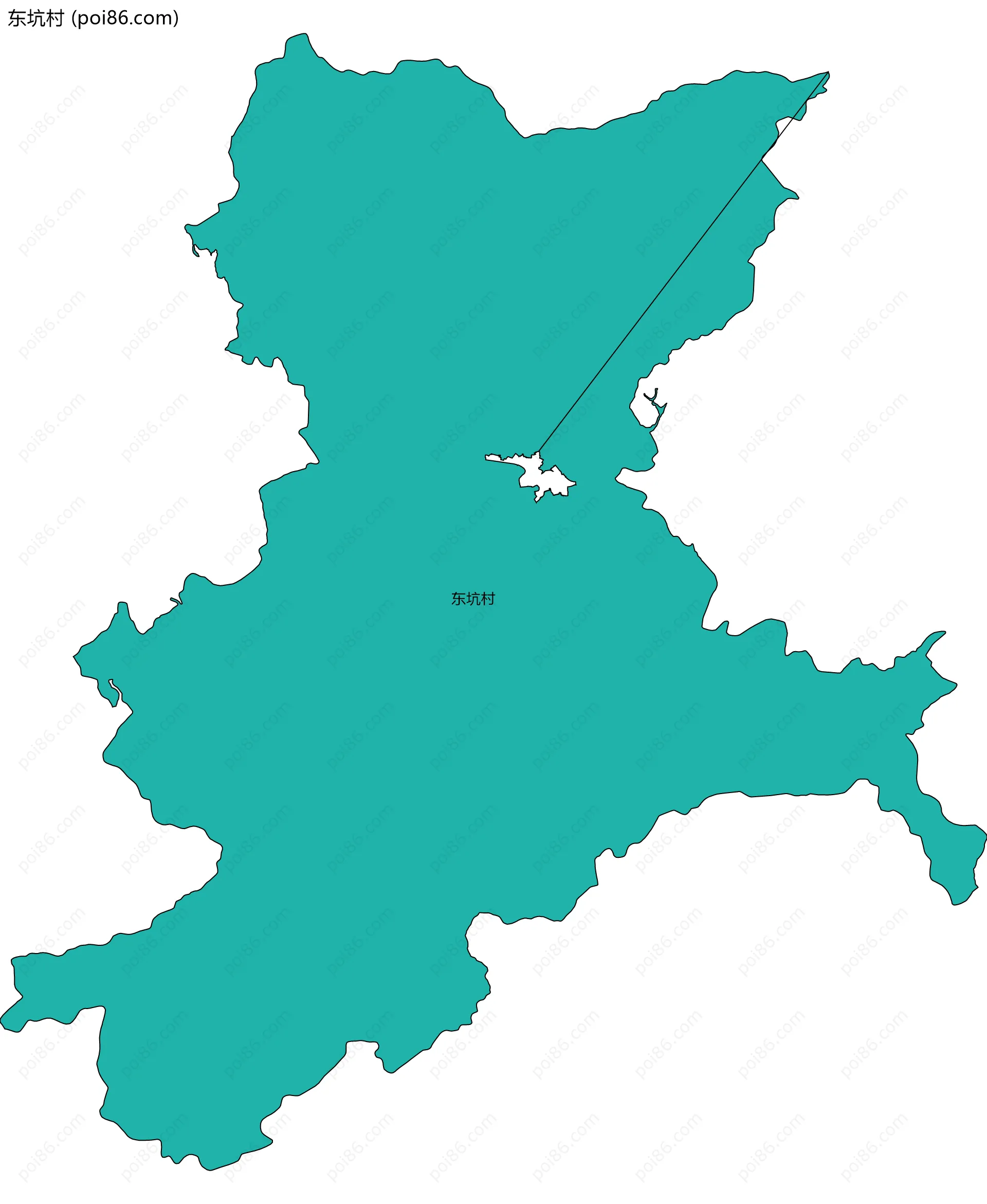 东坑村边界地图