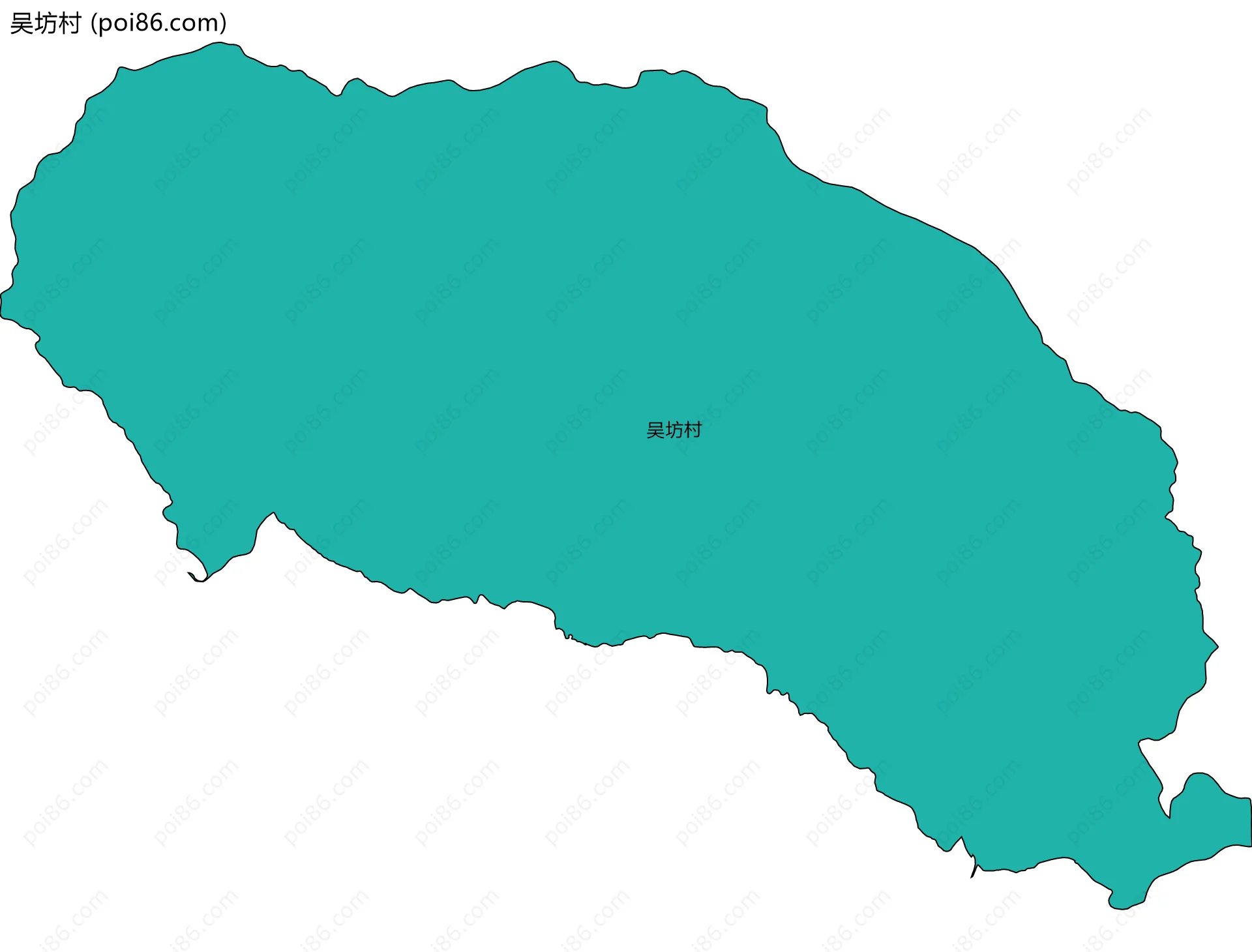 吴坊村边界地图