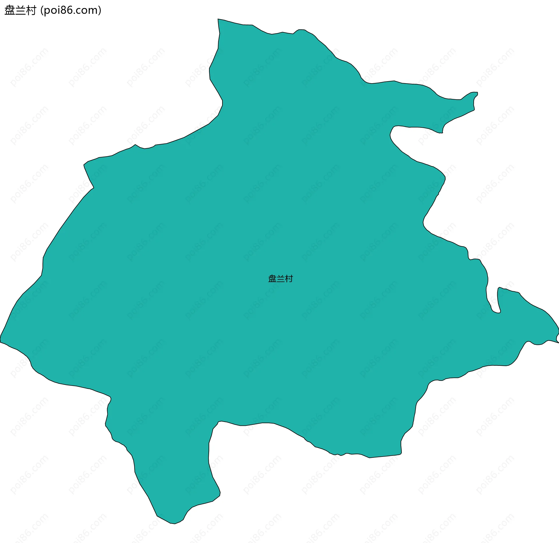 盘兰村边界地图