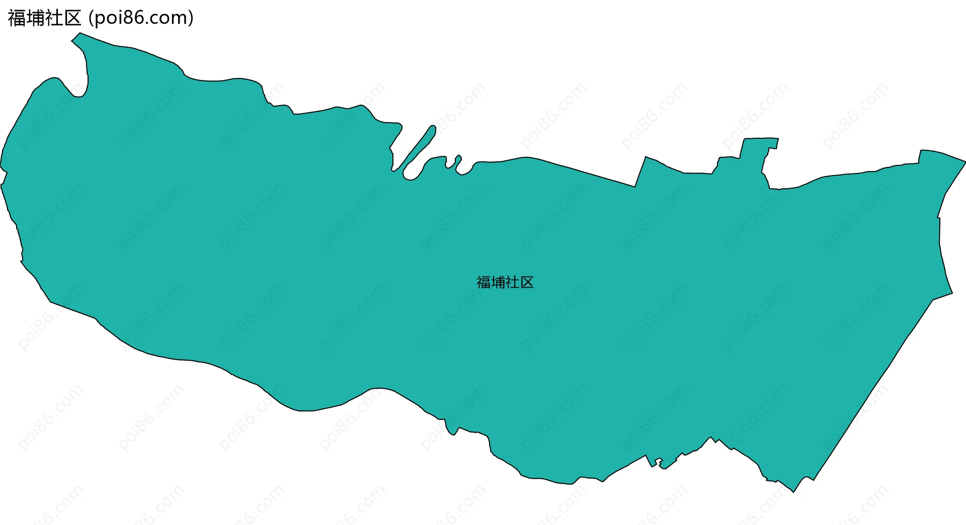 福埔社区边界地图