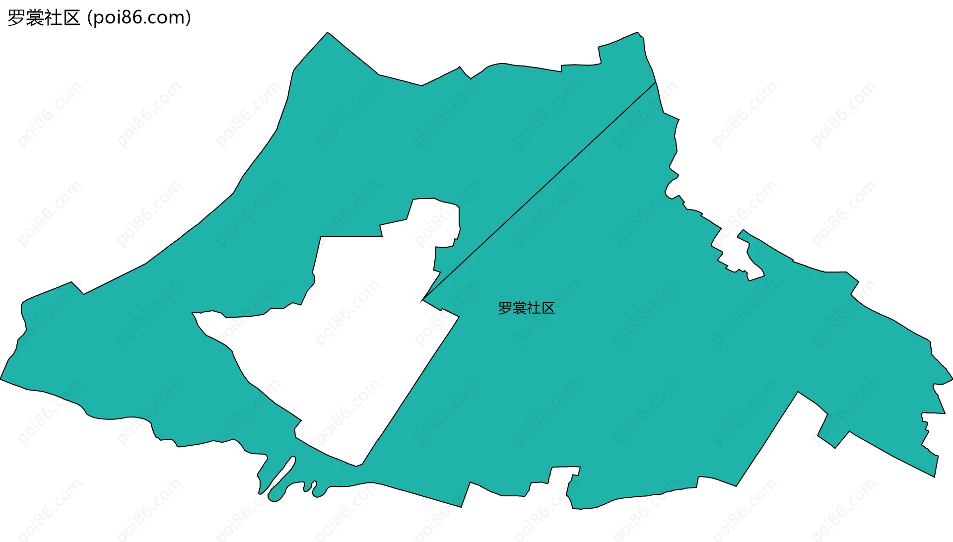 罗裳社区边界地图