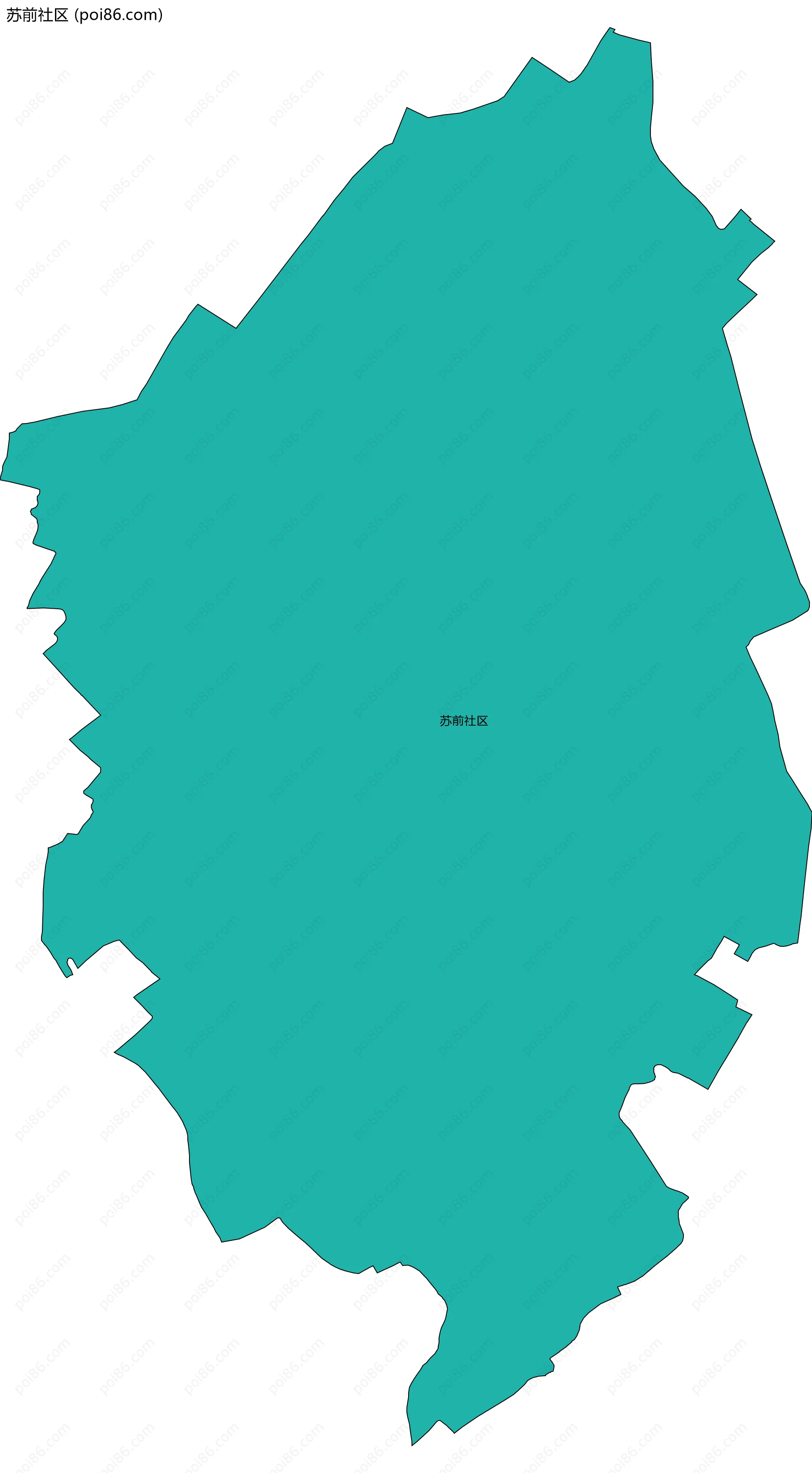 苏前社区边界地图