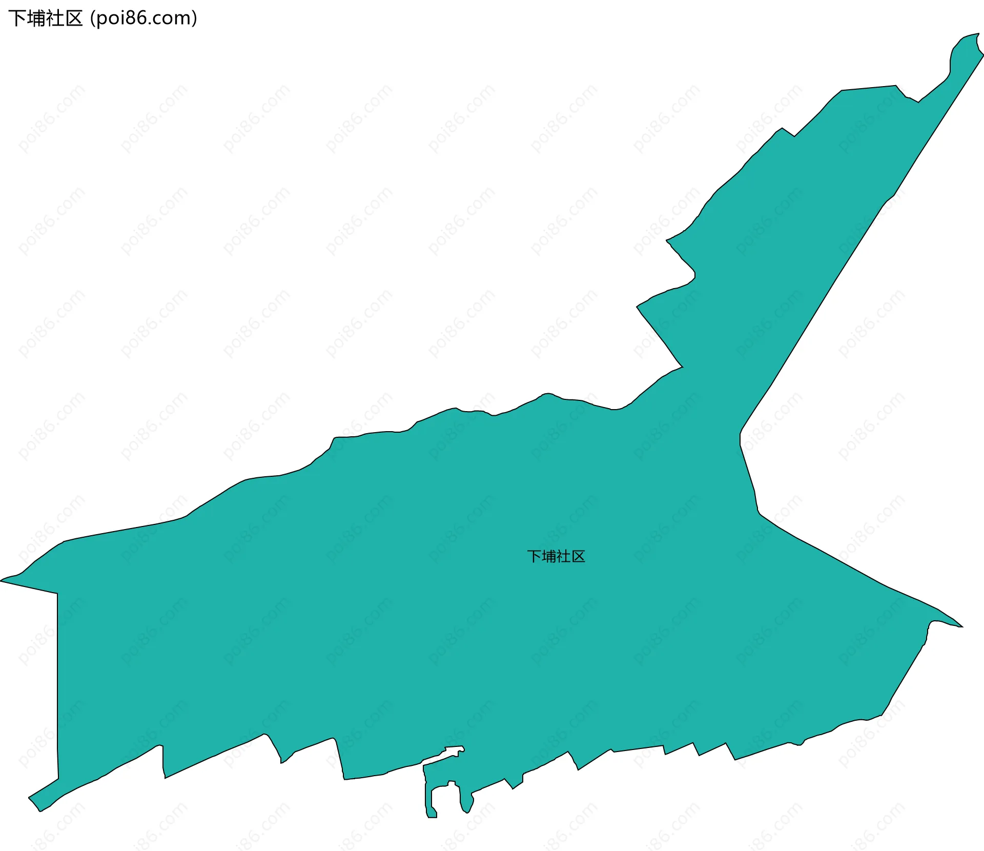 下埔社区边界地图