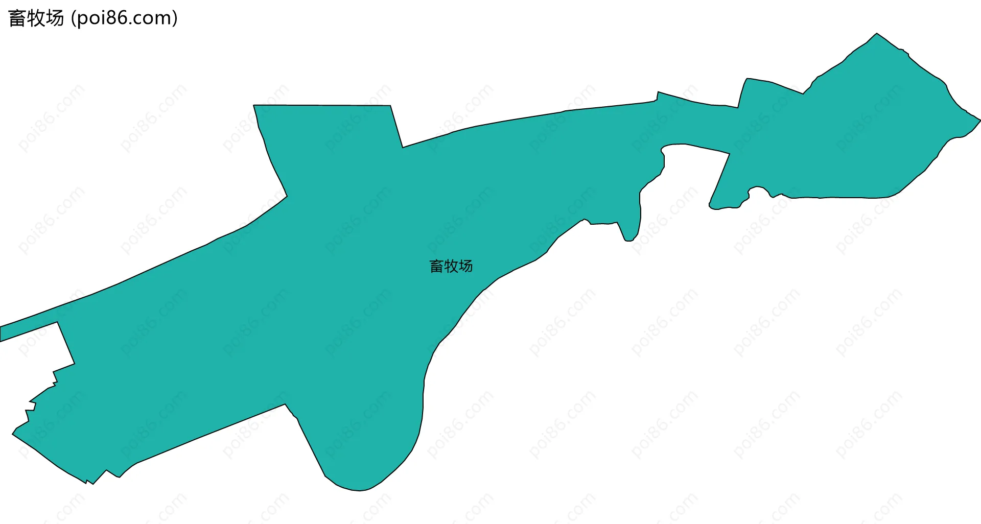 畜牧场边界地图