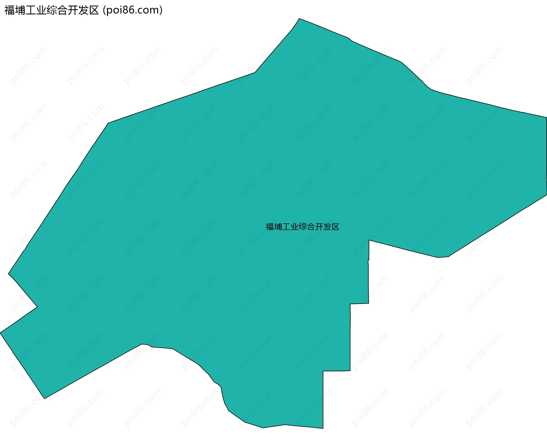 福埔工业综合开发区边界地图