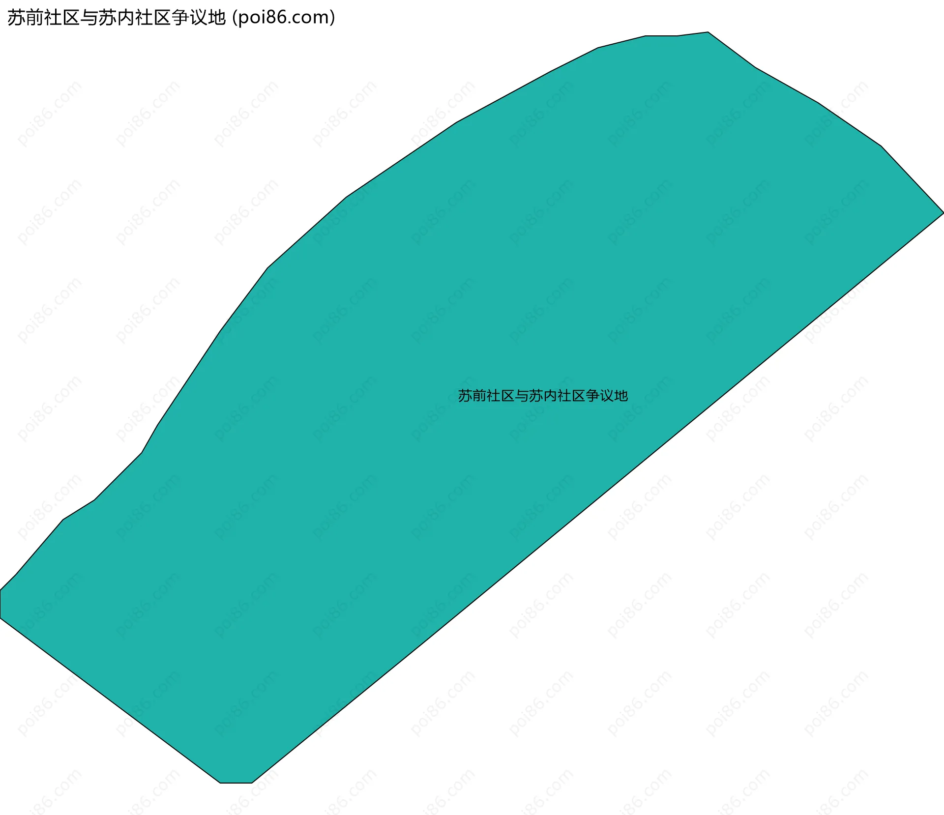 苏前社区与苏内社区争议地边界地图