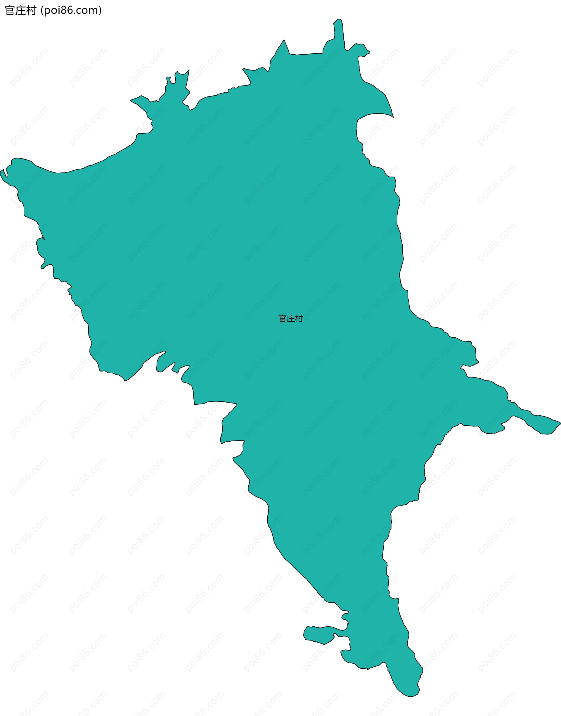 官庄村边界地图