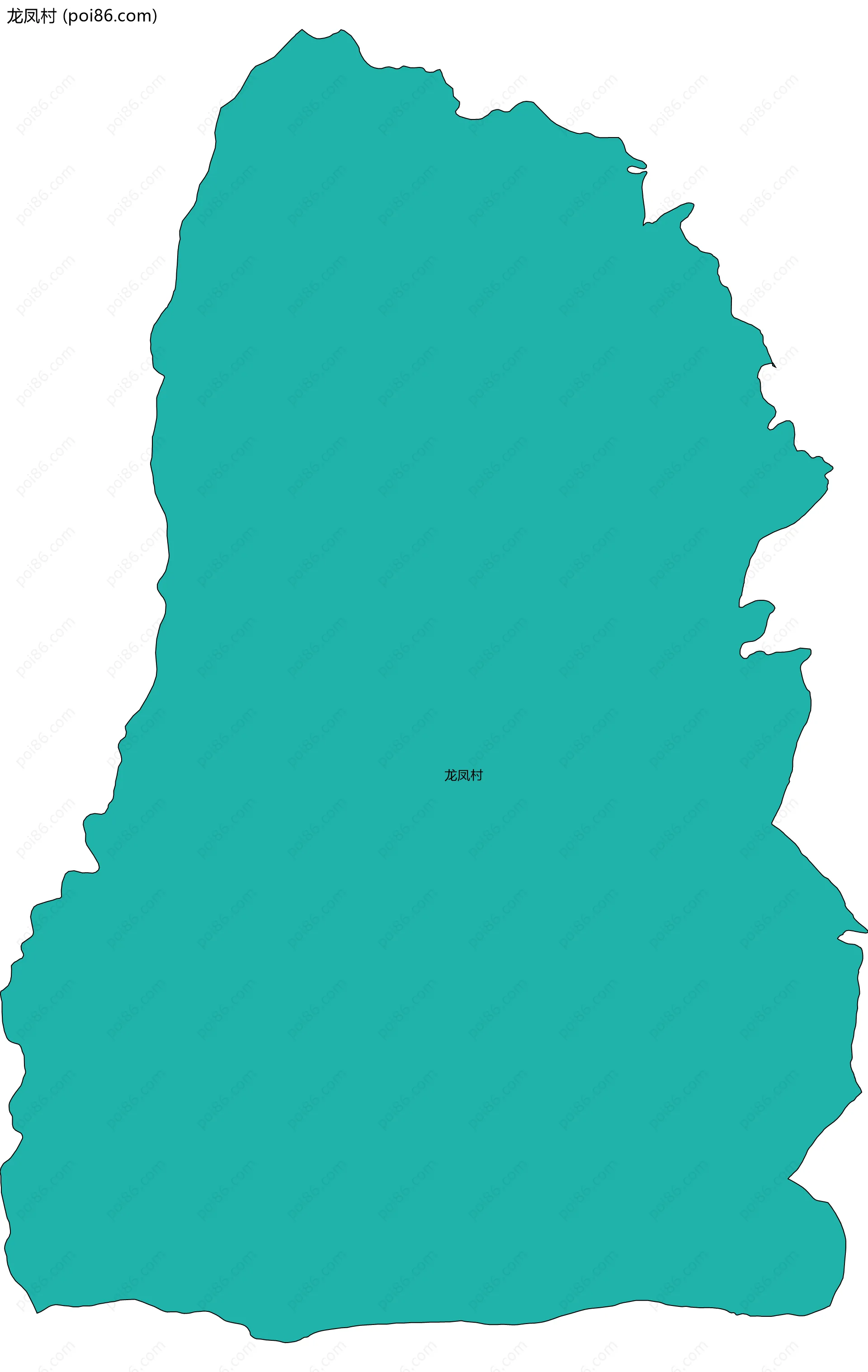 龙凤村边界地图