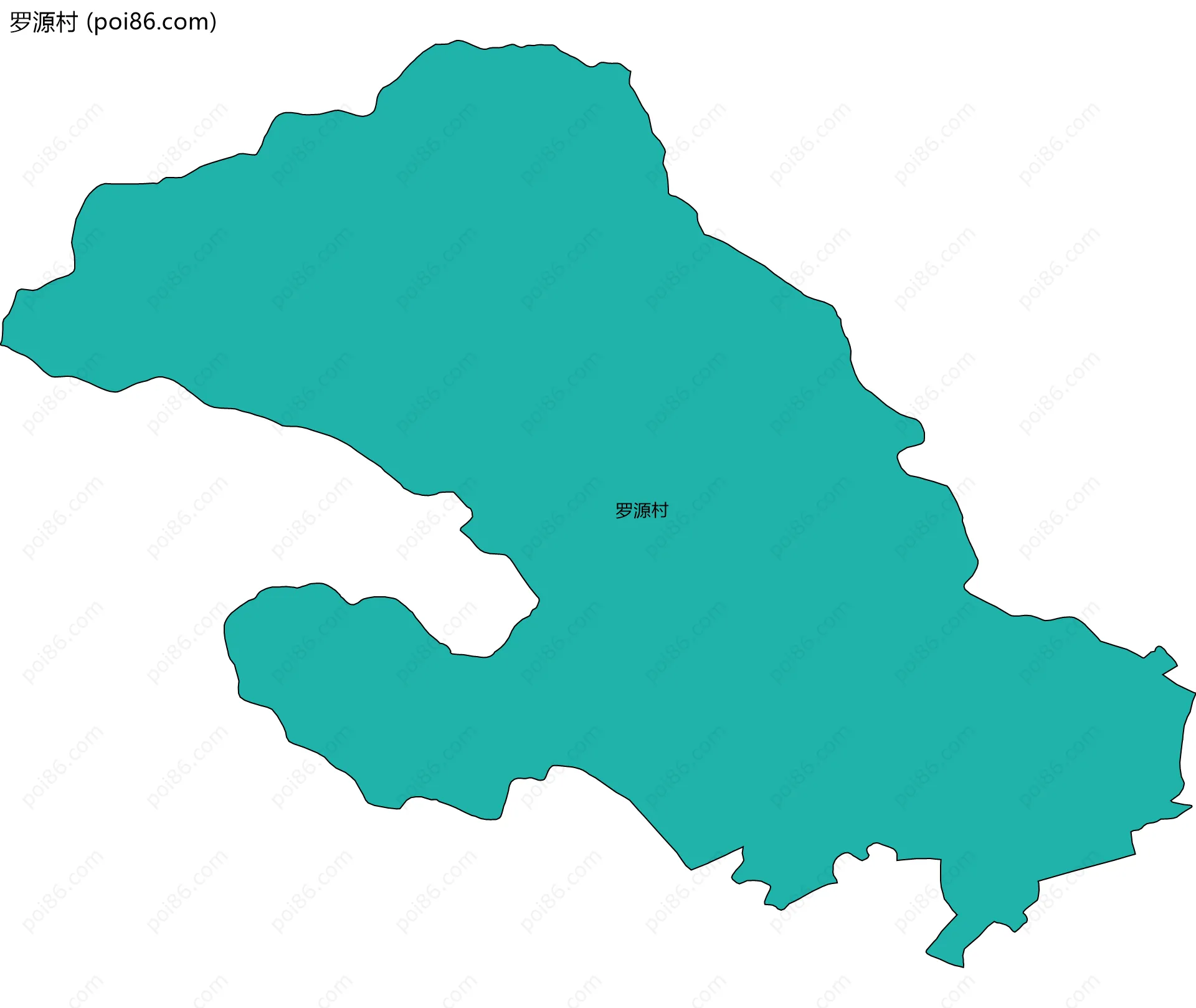 罗源村边界地图