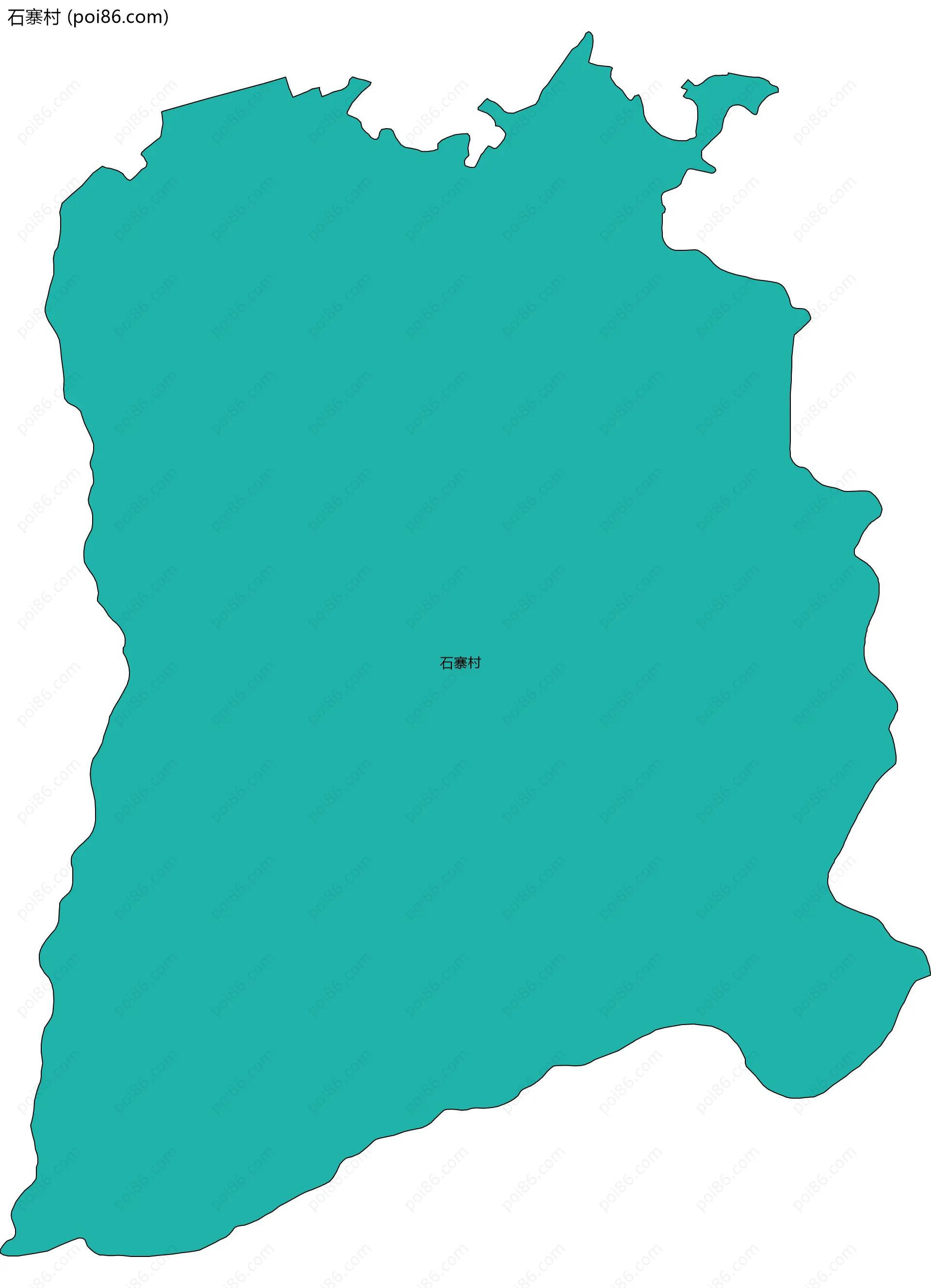 石寨村边界地图