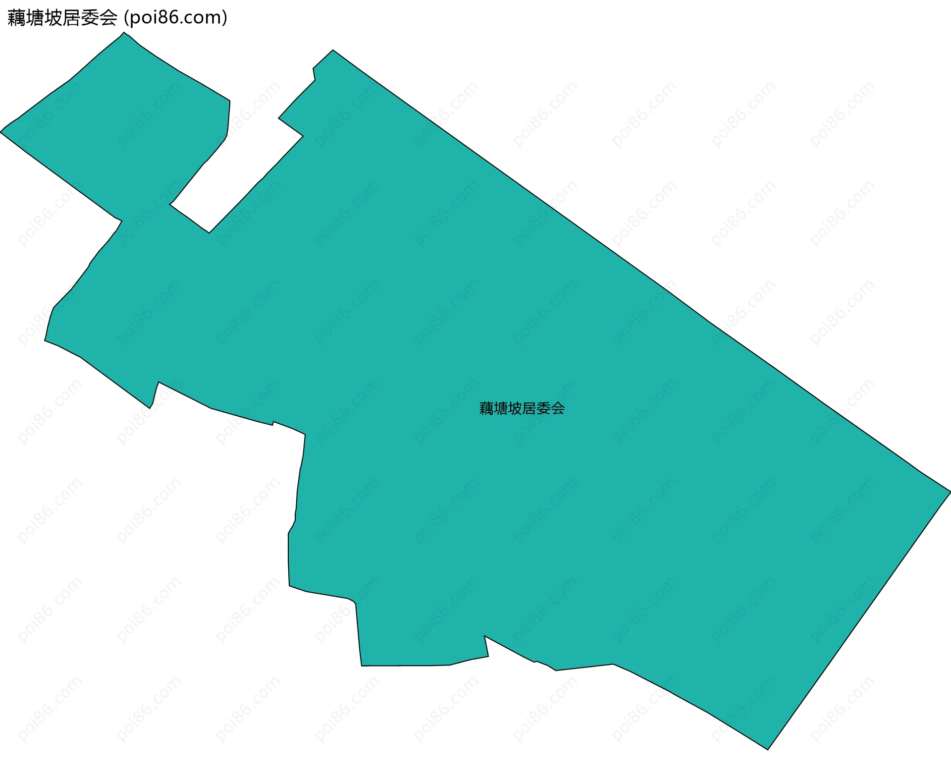 藕塘坡居委会边界地图