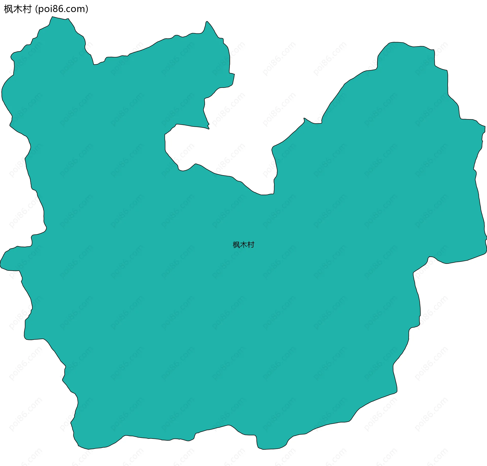 枫木村边界地图