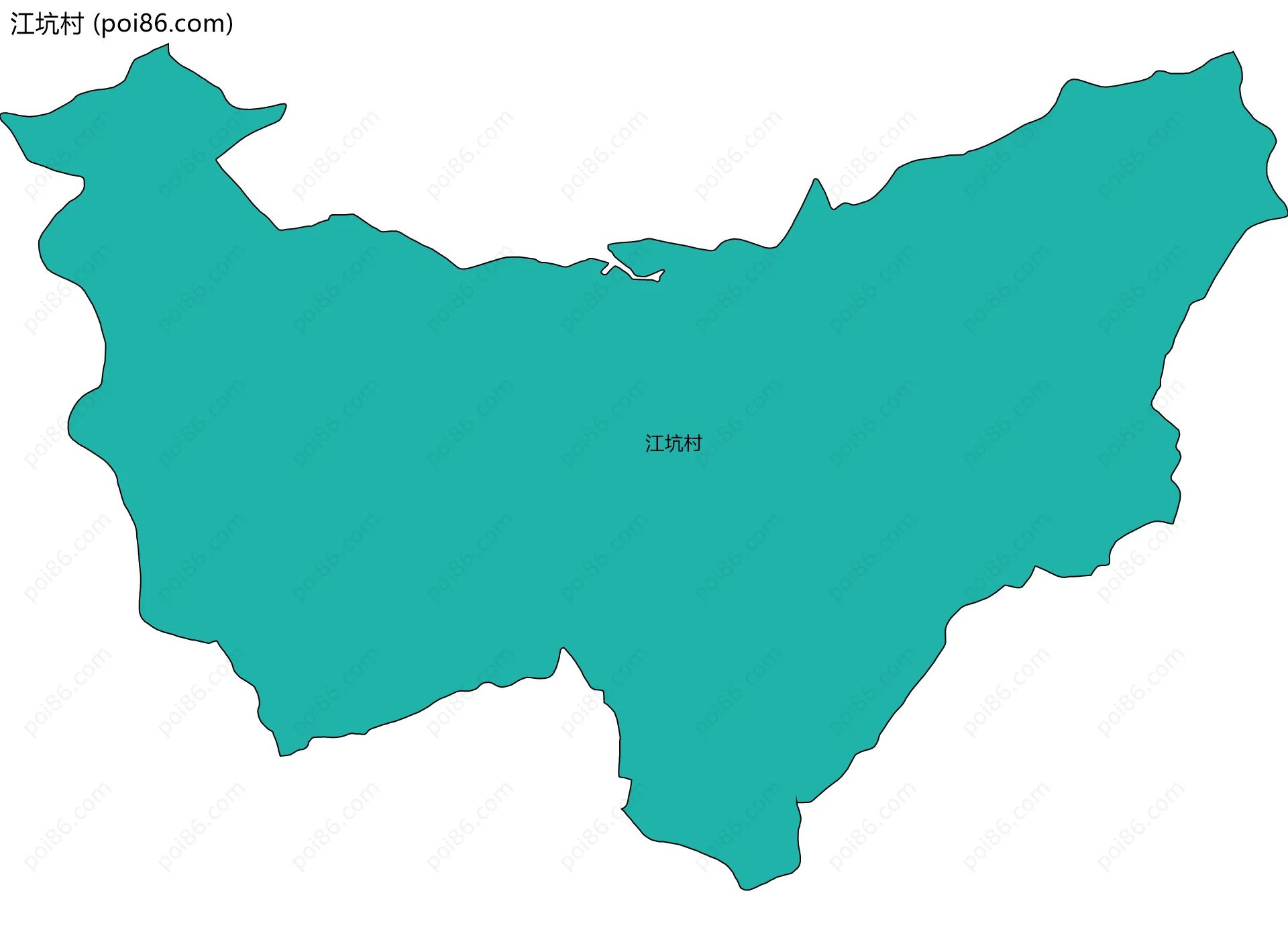 江坑村边界地图