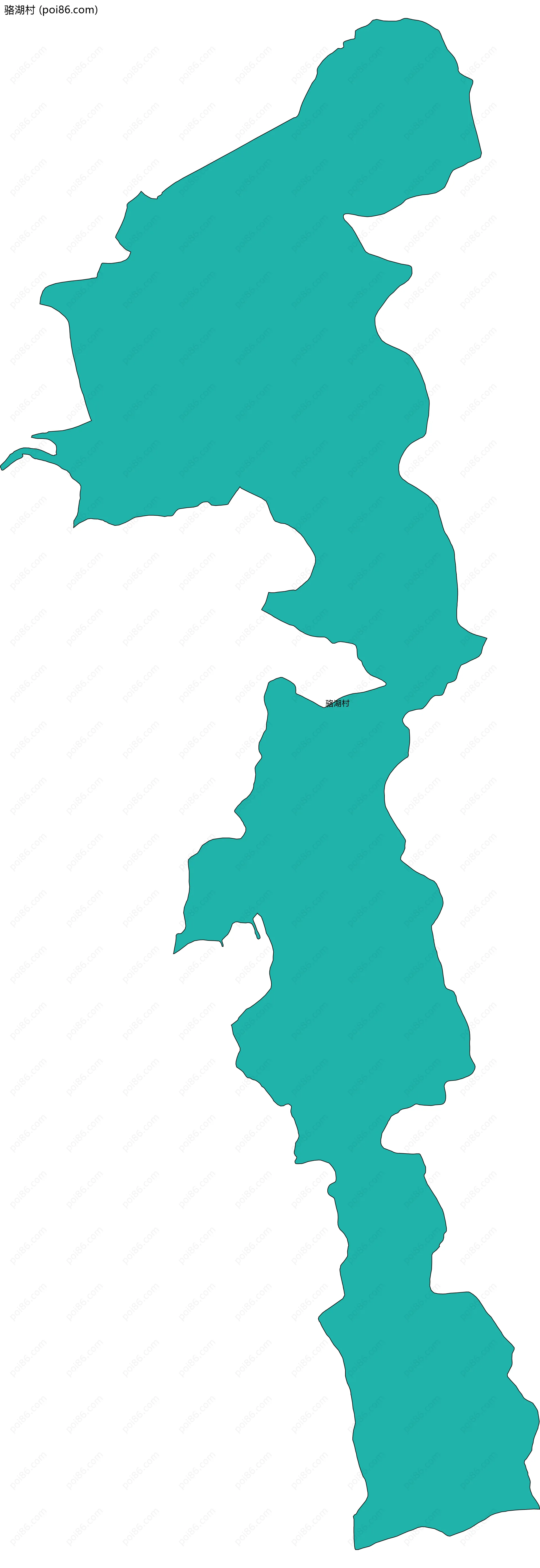 骆湖村边界地图