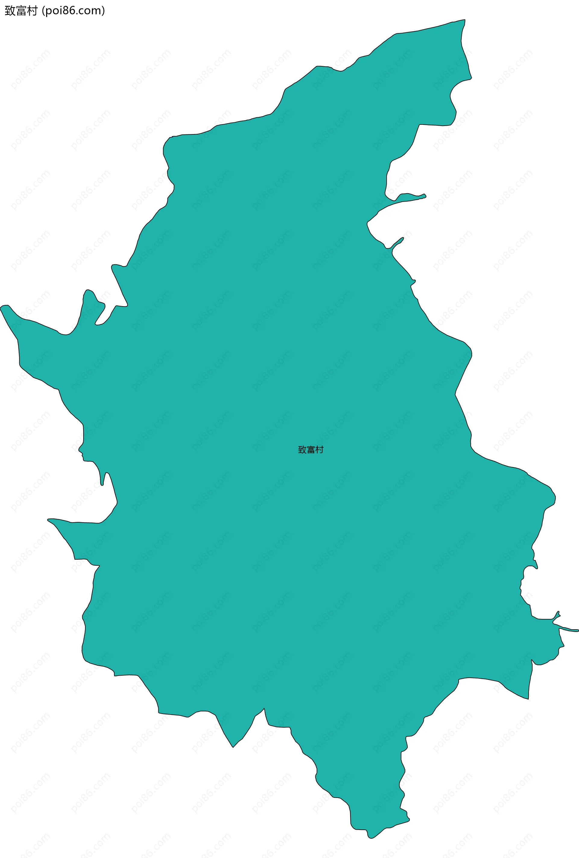 致富村边界地图