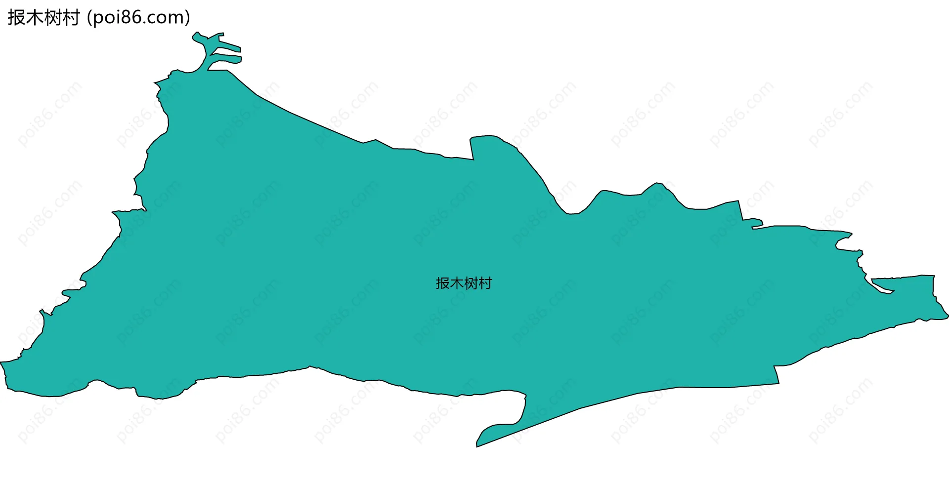 报木树村边界地图