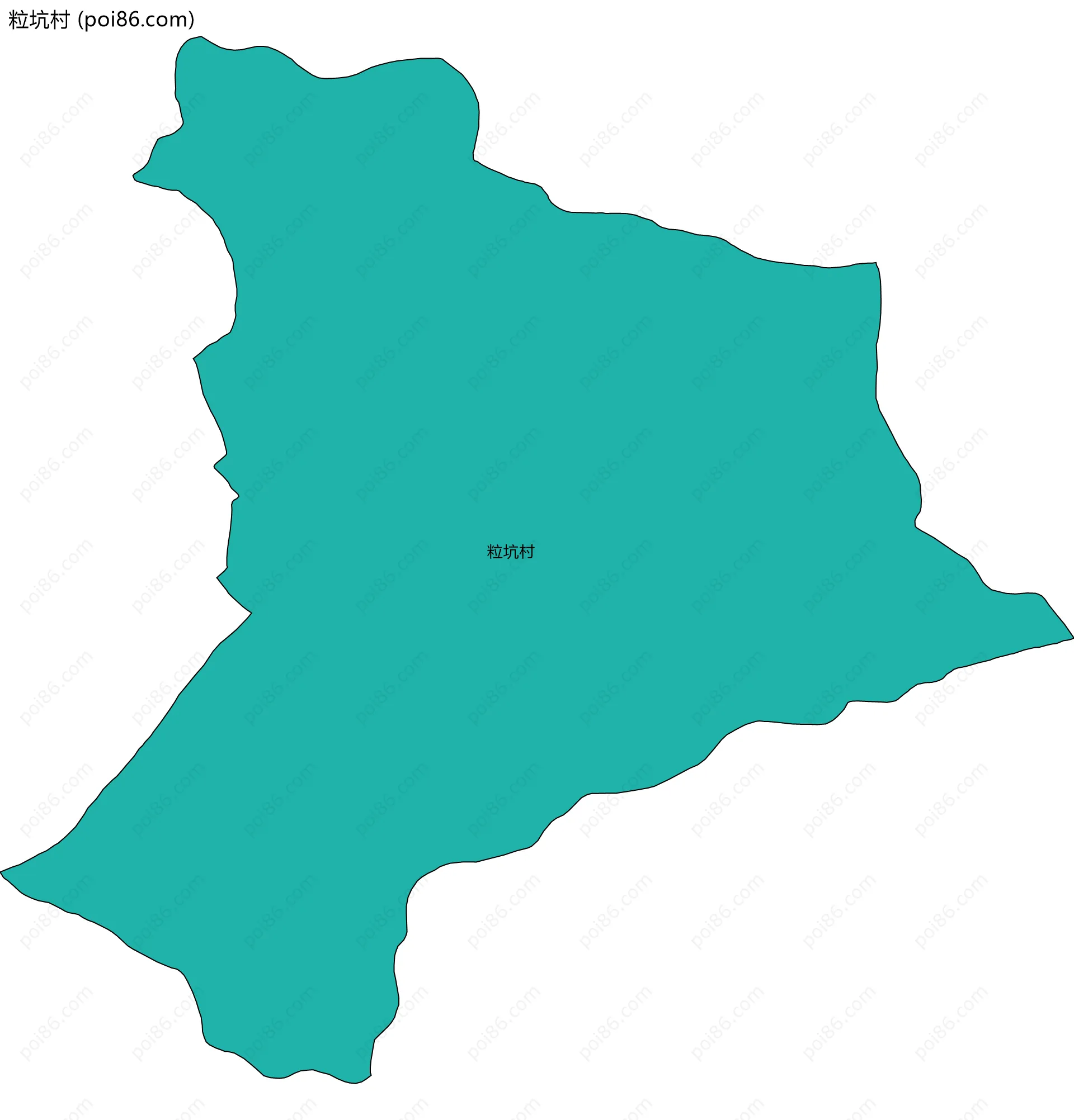 粒坑村边界地图